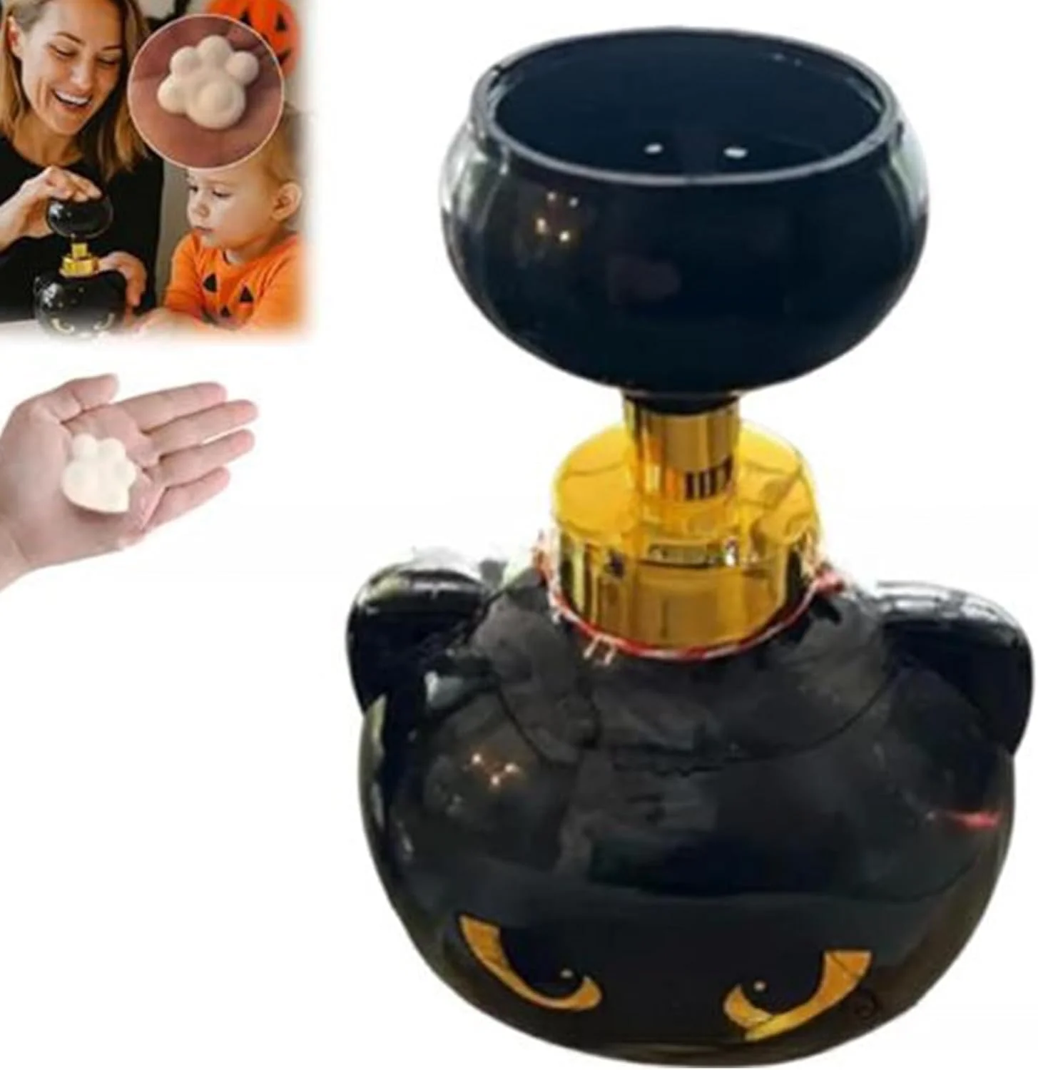 جا مایع فوم طرح پنجه گربه | جا مایع صابون فوم دست | بطری فوم با طرح پنجه گربه بامزه | بطری پمپ فوم صابون دست قابل شارژ نوع فشاری برای آشپزخانه و حمام