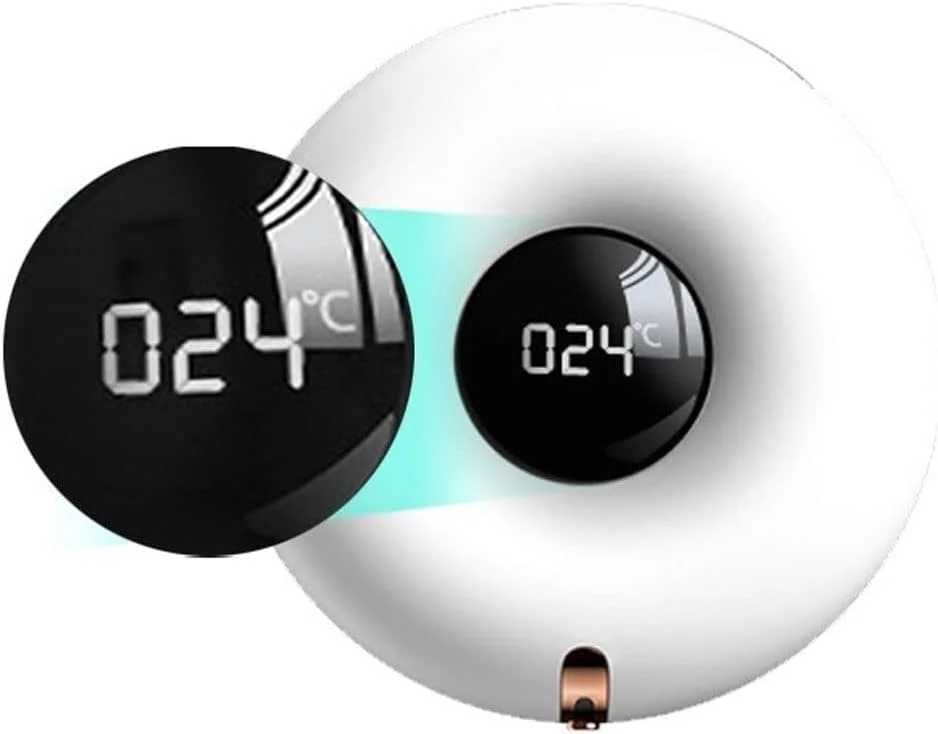 جامایع صابون اتوماتیک TEDNIDS، قابل شارژ، بدون لمس، نمایشگر دیجیتال دما، قابل نصب روی دیوار