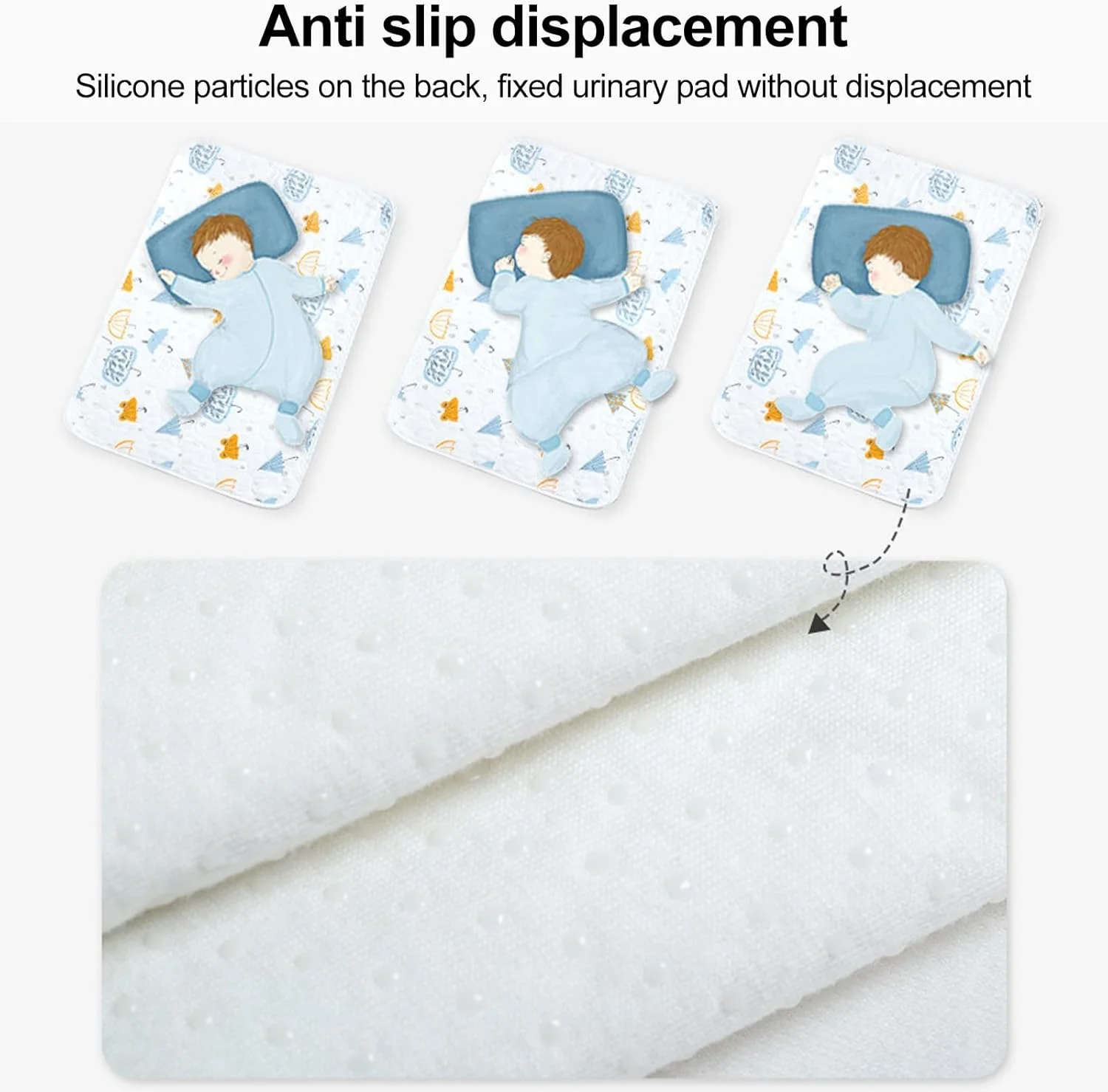پد تخت آموزش توالت آزونه، پد پوشک ضد آب با طراحی ضد لغزش، ملحفه تشک تختخواب قابل شستشو، تشک محافظ ضد آب قابل استفاده مجدد برای خیس شدن تخت برای کودکان نوپا، 70x90 سانتی متر