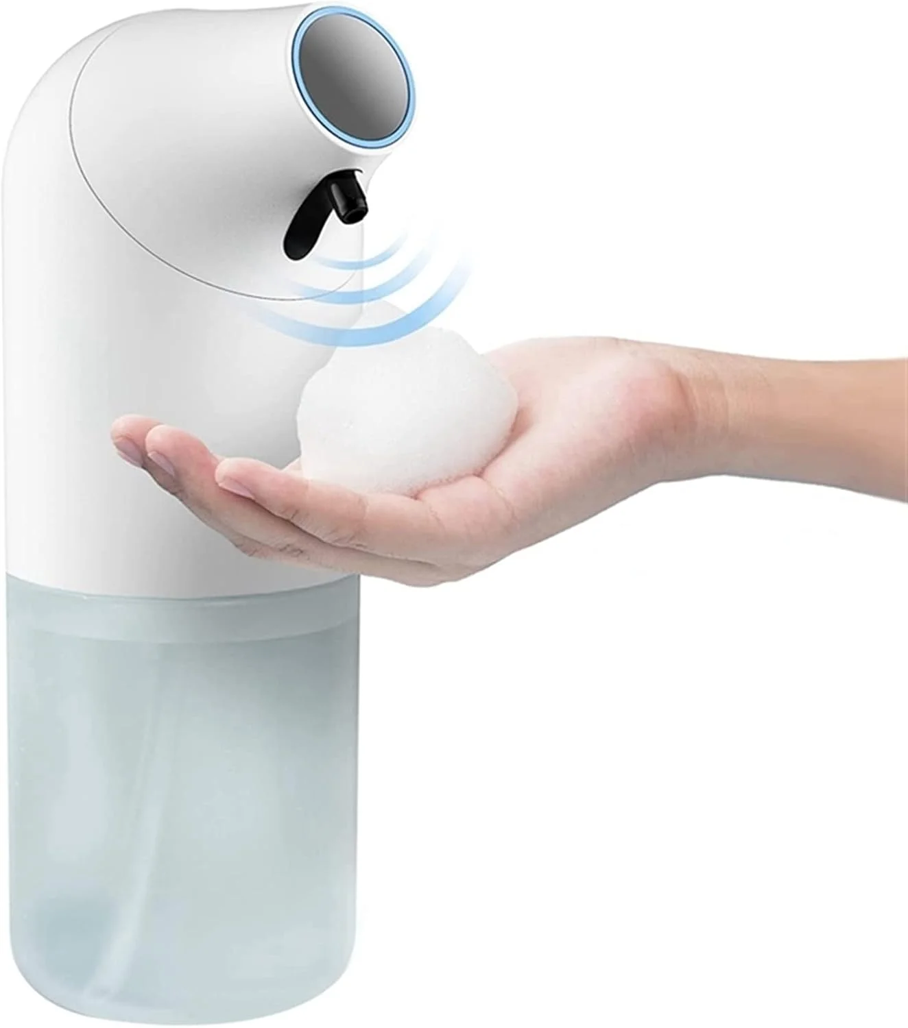 TEDNIDS جا صابونی، جا صابونی حمام، جا صابونی فوم اتوماتیک بدون لمس دیواری، جا صابونی فوم ضد آب با باتری