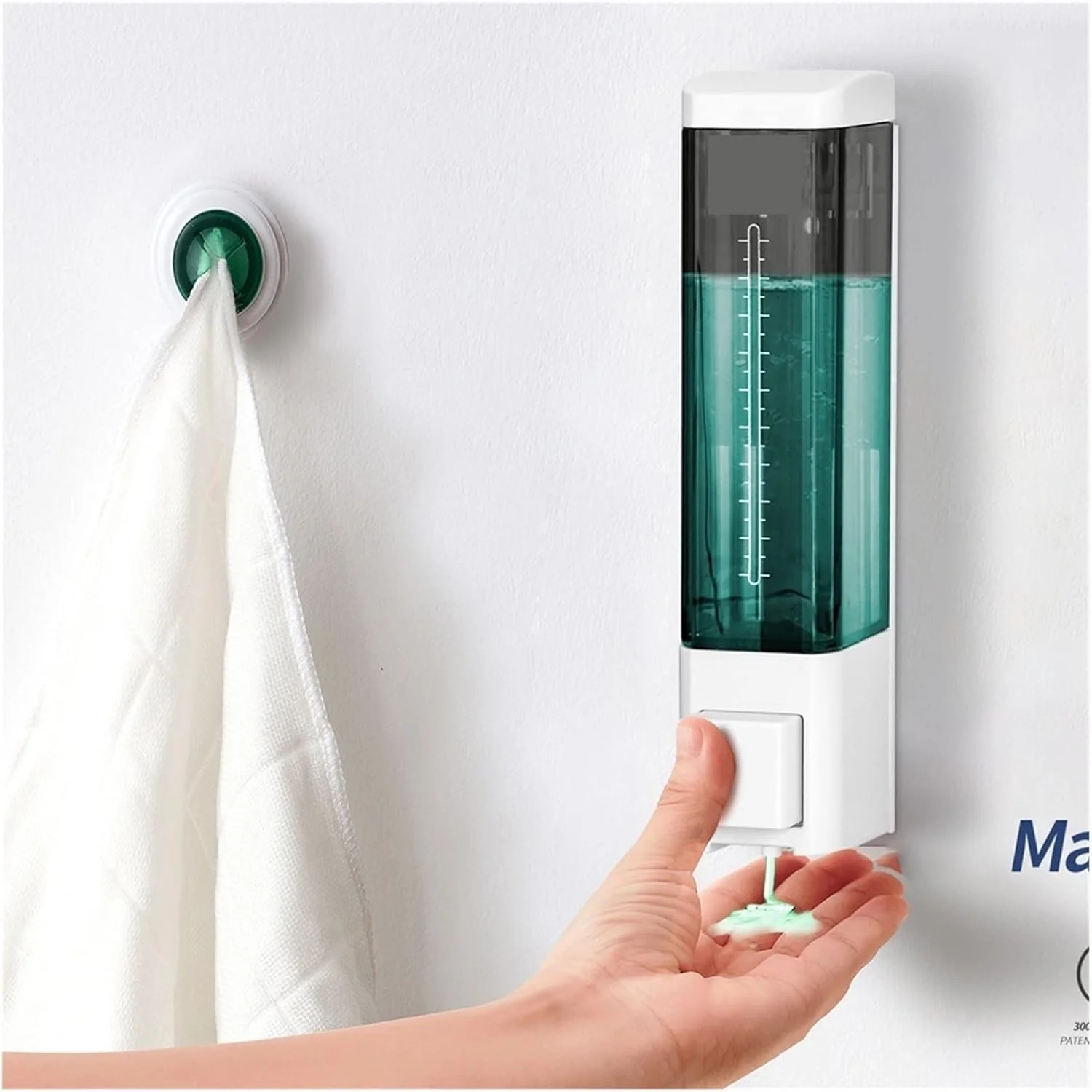 جامایع صابون TEDNIDS، جا مایع صابون دستی حمام، جا مایع دیواری، محفظه شامپو، جعبه لوسیون، ظرف دوش برای حمام