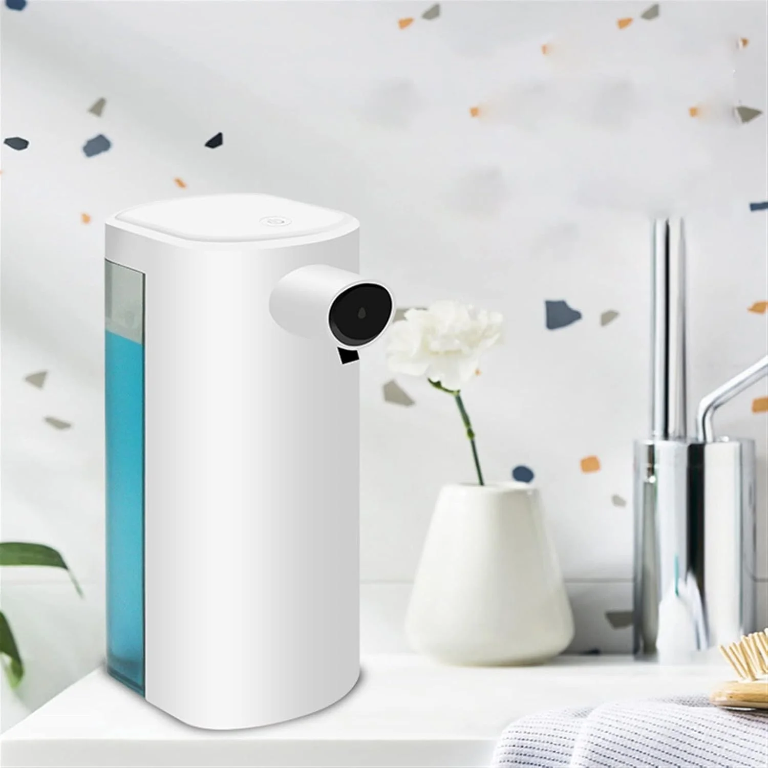 جامایع صابون اتوماتیک TEDNIDS، دارای سنسور، شارژی، هوشمند با قابلیت تنظیم میزان خروجی