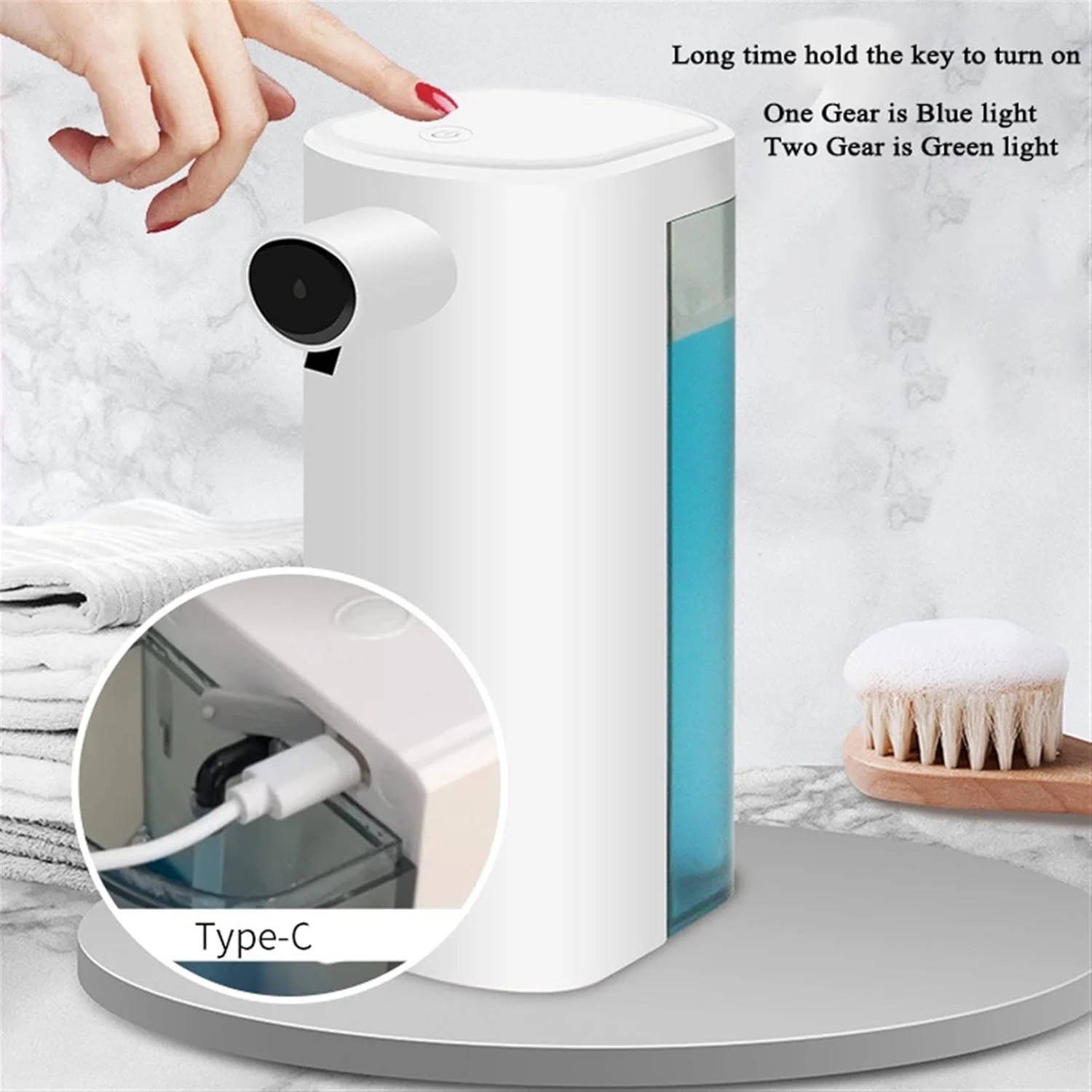 جامایع صابون اتوماتیک TEDNIDS، دارای سنسور، شارژی، هوشمند با قابلیت تنظیم میزان خروجی