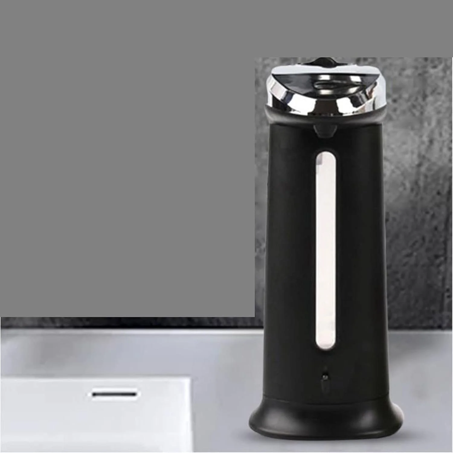 TEDNIDS جا مایع دستشویی حمام، جا مایع ظرفشویی 400 میلی لیتری اتوماتیک با حسگر هوشمند، بدون لمس، ABS، مناسب آشپزخانه و حمام (Hortel)