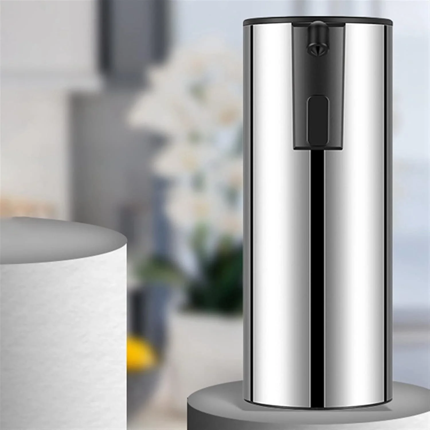 TEDNIDS Soap dispenser bathroom Automatic Soap Dispenser,Four-Speed Adjustable Stainless Steel Soap Dispenser