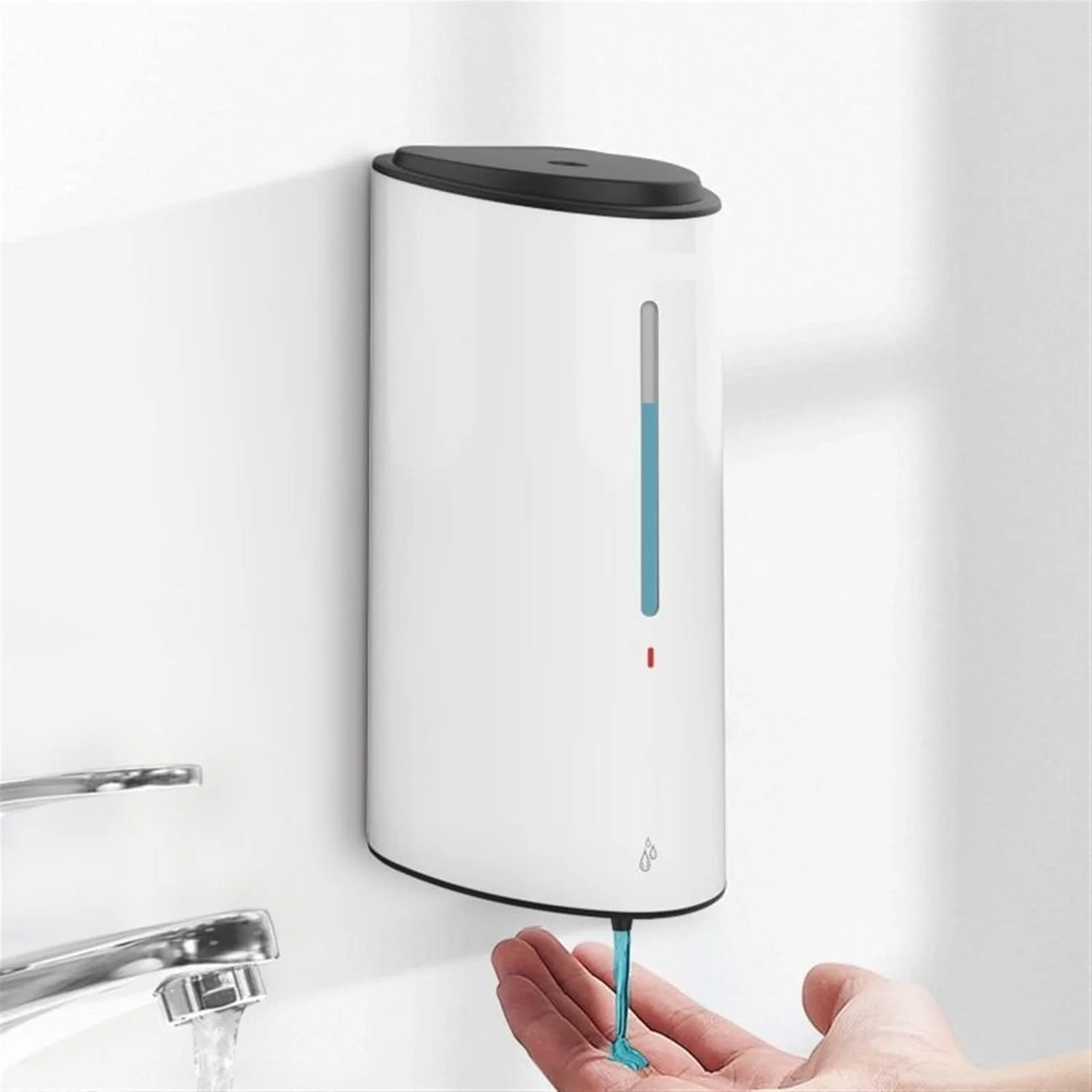 جامایع صابون اتوماتیک TEDNIDS، دیواری، سنسوردار، مناسب مایع و فوم دستشویی