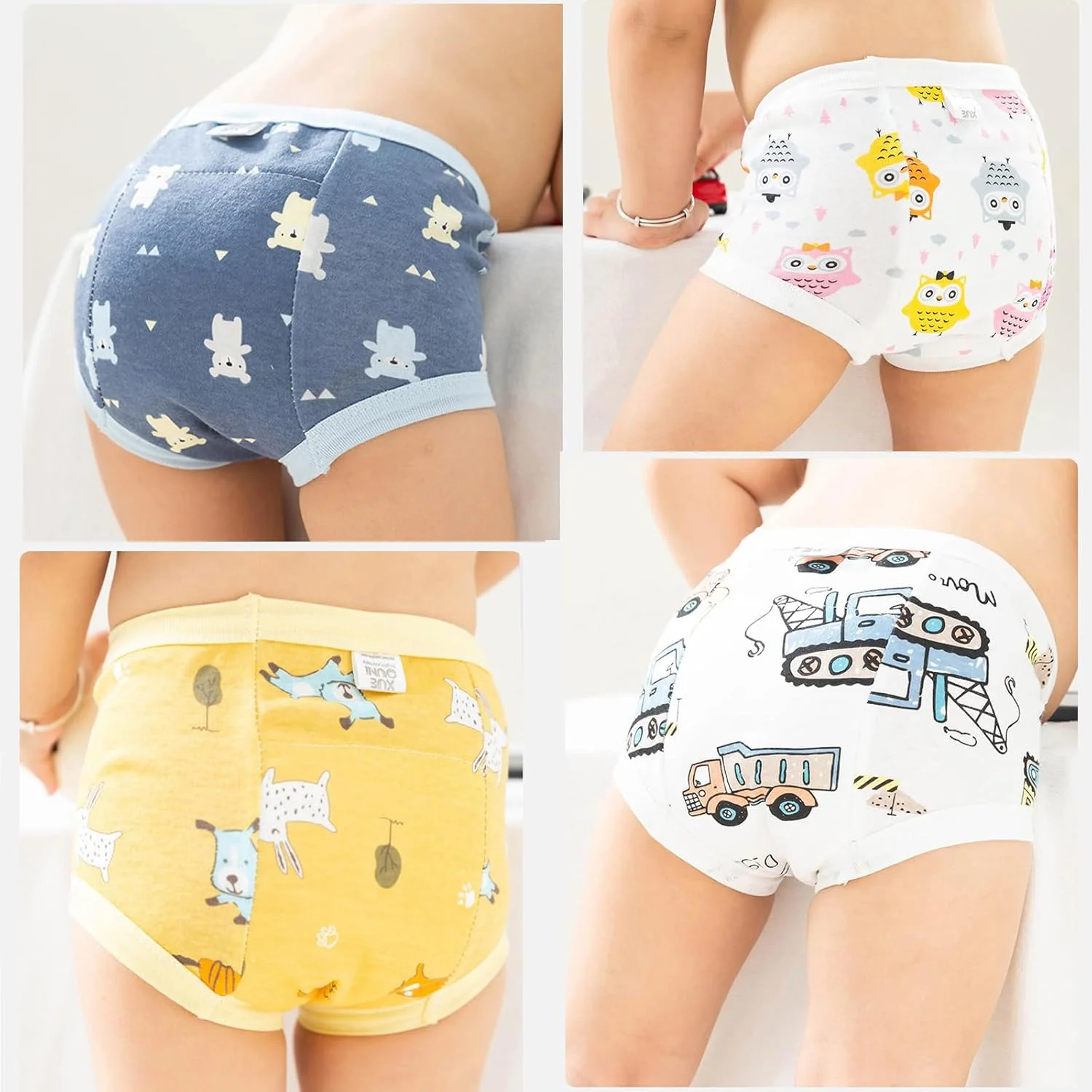 لباس زیر آموزشی کودک Beauenty، 7 عددی، لباس زیر تمرینی قابل تنفس، شورت آموزشی کودک نوپا برای کودکان 0-3 ساله، شورت آموزشی پنبه ای جاذب قوی و طرح های زیبا (پسرانه، سایز M) لباس زیر آموزشی کودک Beauenty، 7 عددی، لباس زیر تمرینی قابل تنفس، شورت آموزشی کودک نوپا برای کودکان 0-3 ساله، شورت آموزشی پنبه ای جاذب قوی و طرح های زیبا (پسرانه، سایز M)