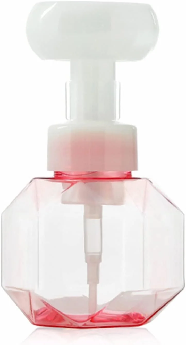 TEDNIDS جا مایع صابون حمام مدل الماسی، بطری پمپ فوم، بطری فوم موس، بطری ضد عفونی کننده دست، بطری اسپری شستشوی صورت، جا مایع دستشویی