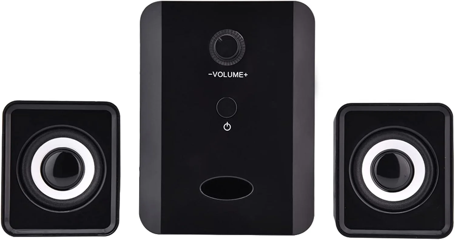 اسپیکر سیمی کوچک، اسپیکر ترکیبی USB، ساب ووفر پخش کننده موسیقی استریو باس برای تلفن، لپ تاپ، کامپیوتر رومیزی (مشکی) اسپیکر سیمی کوچک، اسپیکر ترکیبی USB، ساب ووفر پخش کننده موسیقی استریو باس برای تلفن، لپ تاپ، کامپیوتر رومیزی (مشکی)
