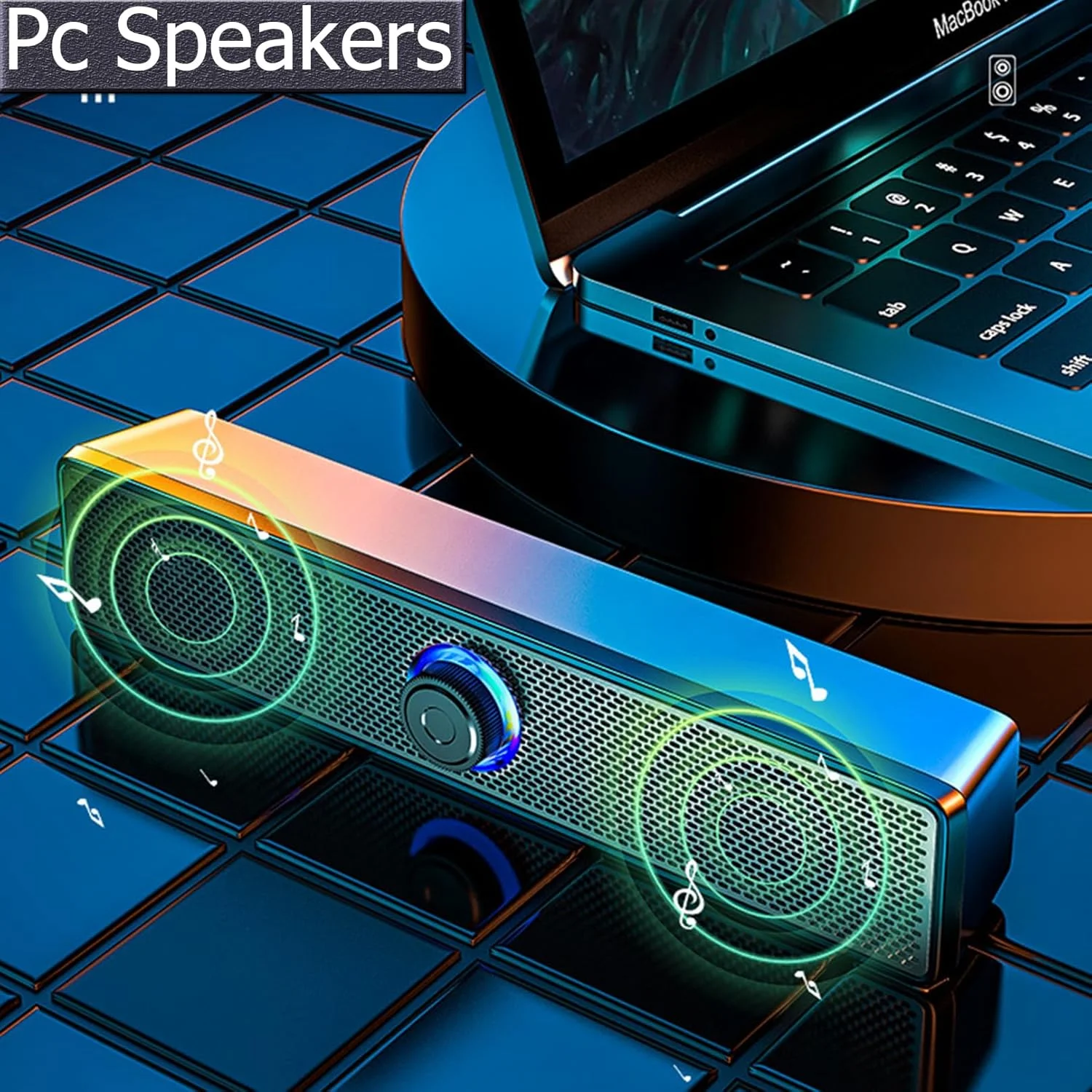 اسپیکر کامپیوتر TokFaa برای دسکتاپ، اسپیکر ساندبار مینی USB سیمی برای تبلت، لپ تاپ، اسپیکر برای مانیتور (مشکی) اسپیکر کامپیوتر TokFaa برای دسکتاپ، اسپیکر ساندبار مینی USB سیمی برای تبلت، لپ تاپ، اسپیکر برای مانیتور (مشکی)