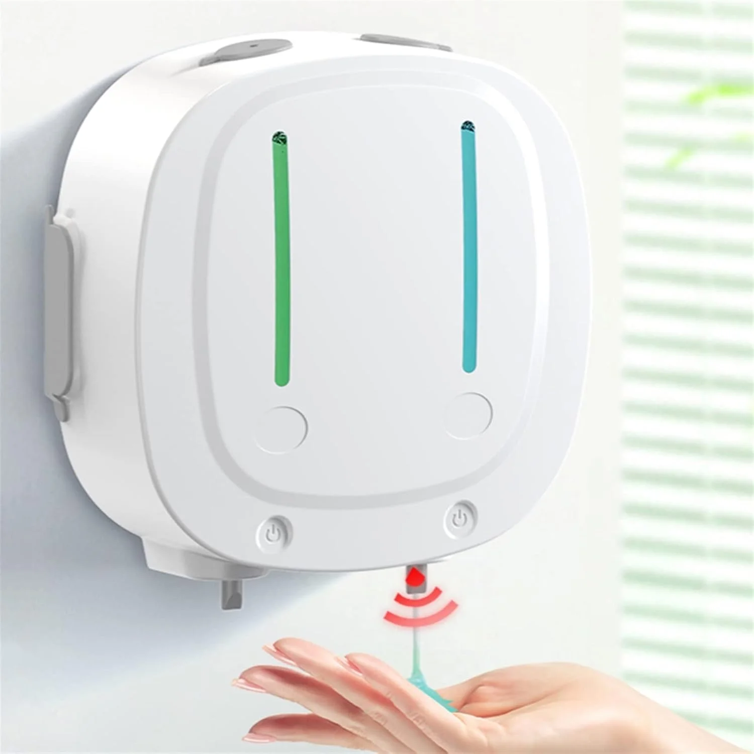 جامایع صابون TEDNIDS مناسب حمام و هتل، جا مایع صابون برقی، جا شامپو و ژل دیواری