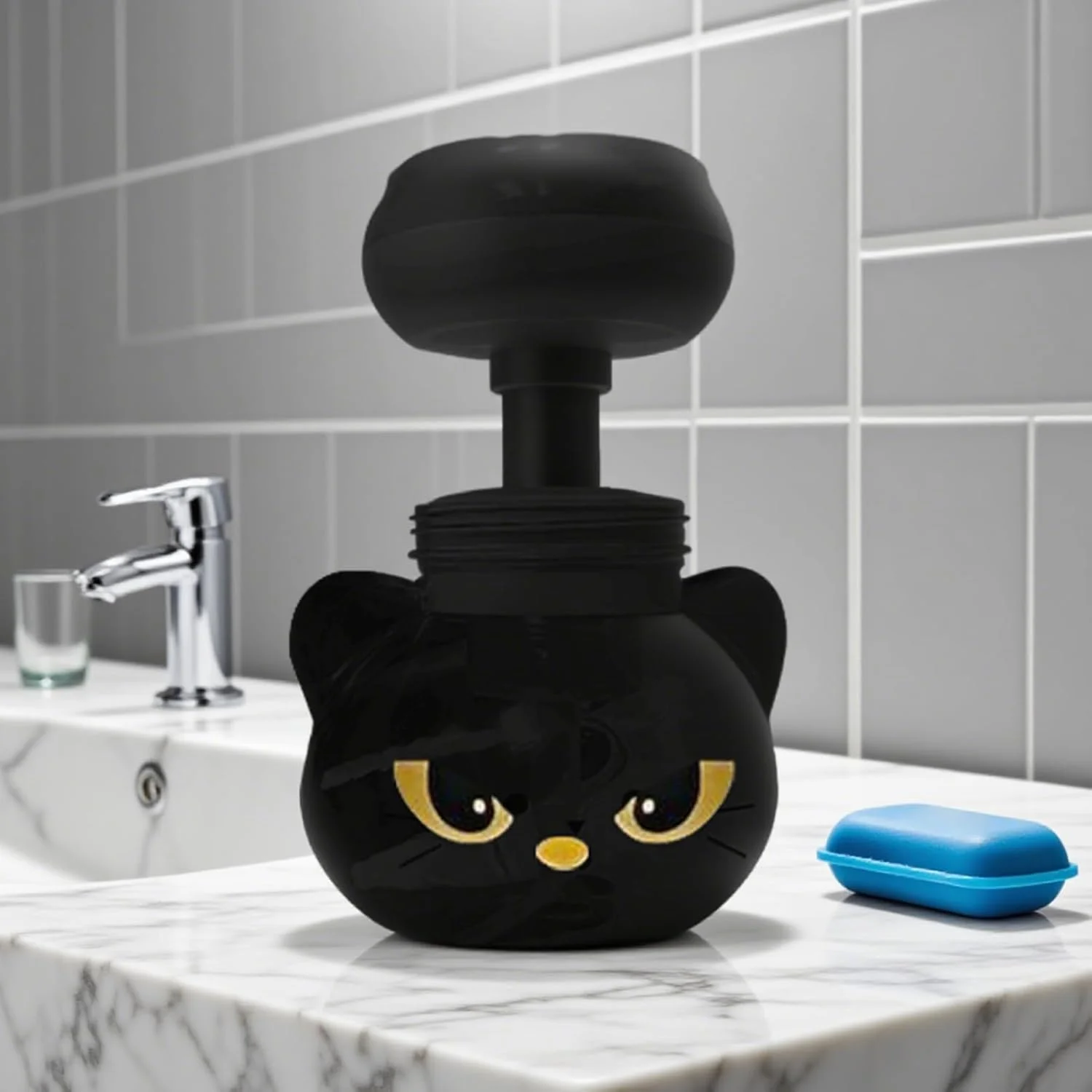 مخزن صابون فوم ساز - مخزن صابون فوم طرح پنجه گربه مناسب آشپزخانه | ظرف قابل شارژ مجدد برای مایع شوینده، دوش، سینک ظرفشویی، پیشخوان حمام