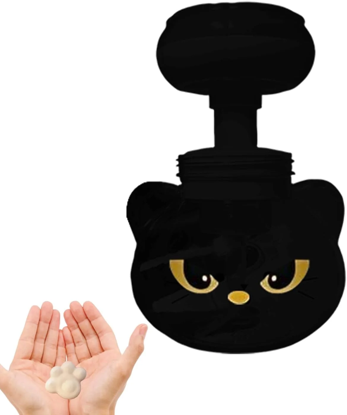 جا مایع دستشویی طرح پنجه گربه، مناسب آشپزخانه | ظرف قابل شارژ مجدد برای مایع ظرفشویی، دوش، سینک روشویی، کانتر حمام