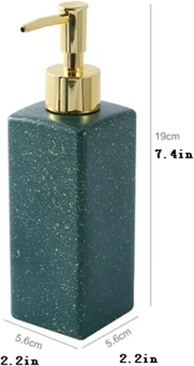 جا مایع ظرفشویی شیشه ای، بطری صابون قابل شارژ برای سازماندهی حمام و آشپزخانه (D)