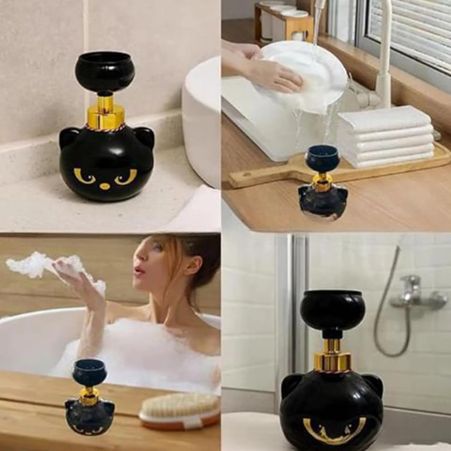 جا مایع دستشویی طرح پنجه گربه | بطری نگهدارنده لوسیون برای دکوراسیون منزل، خوابگاه، آپارتمان، هتل، رستوران، آشپزخانه، سینک حمام و خانه های روستایی