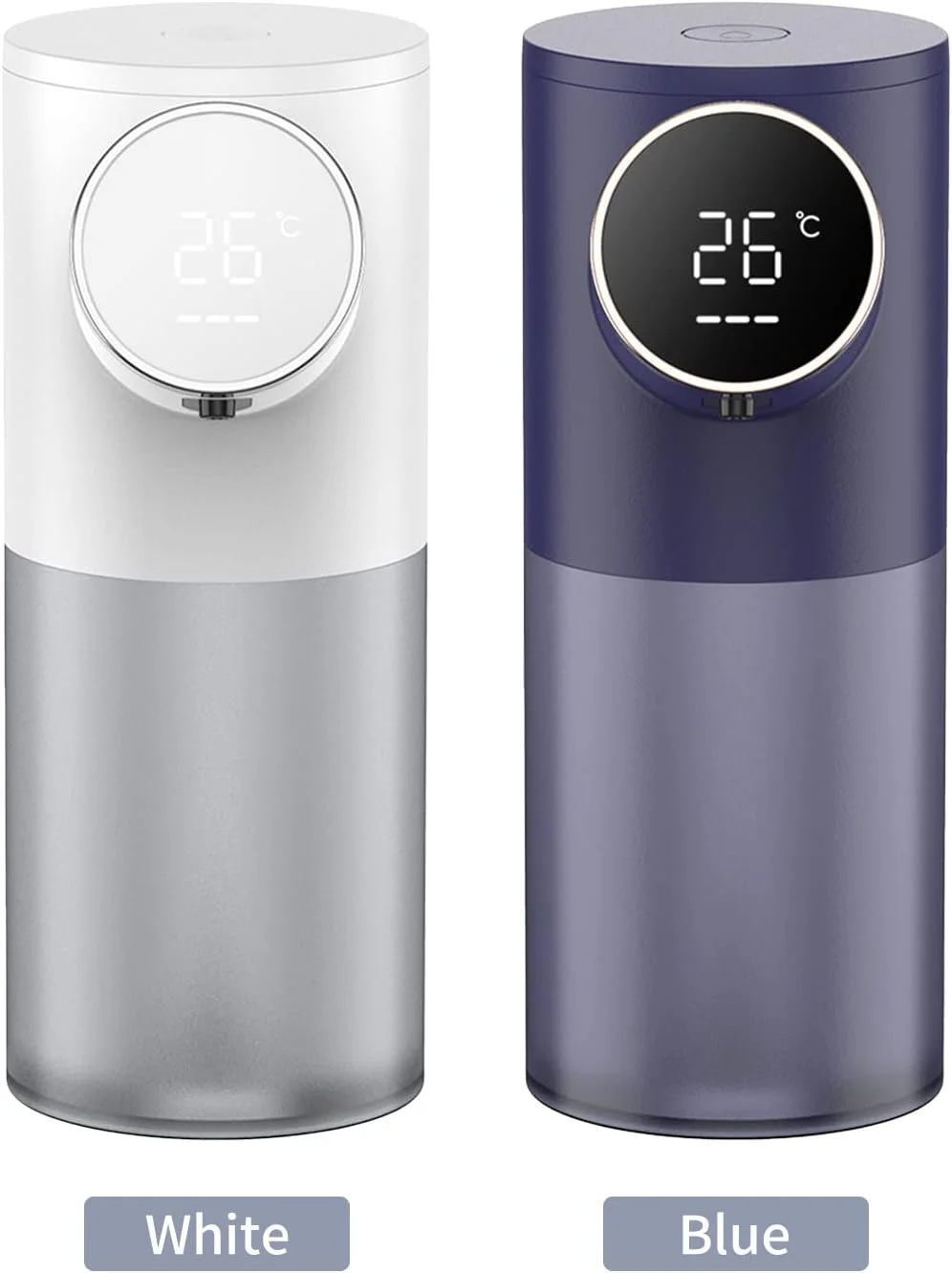 مایع دستشویی فوم ساز اتوماتیک با نمایشگر دما و قدرت، بدون لمس، مناسب آشپزخانه و حمام، USB