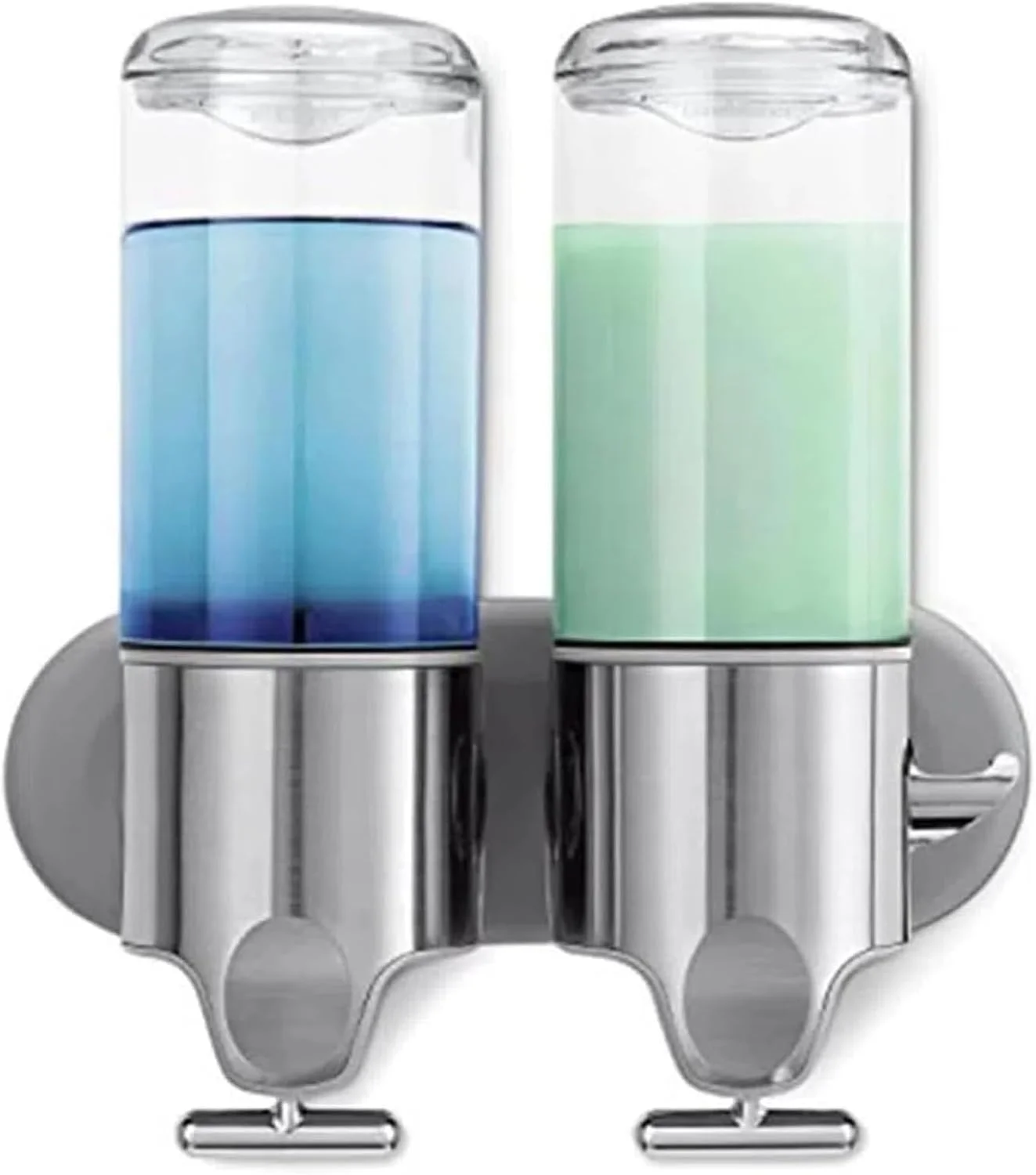 جامایع شامپو و نرم کننده Jaffiust، 2 عدد جامایع 500 میلی لیتری برای دوش، جامایع دیواری شامپو، نرم کننده و مایع شستشوی بدن برای حمام