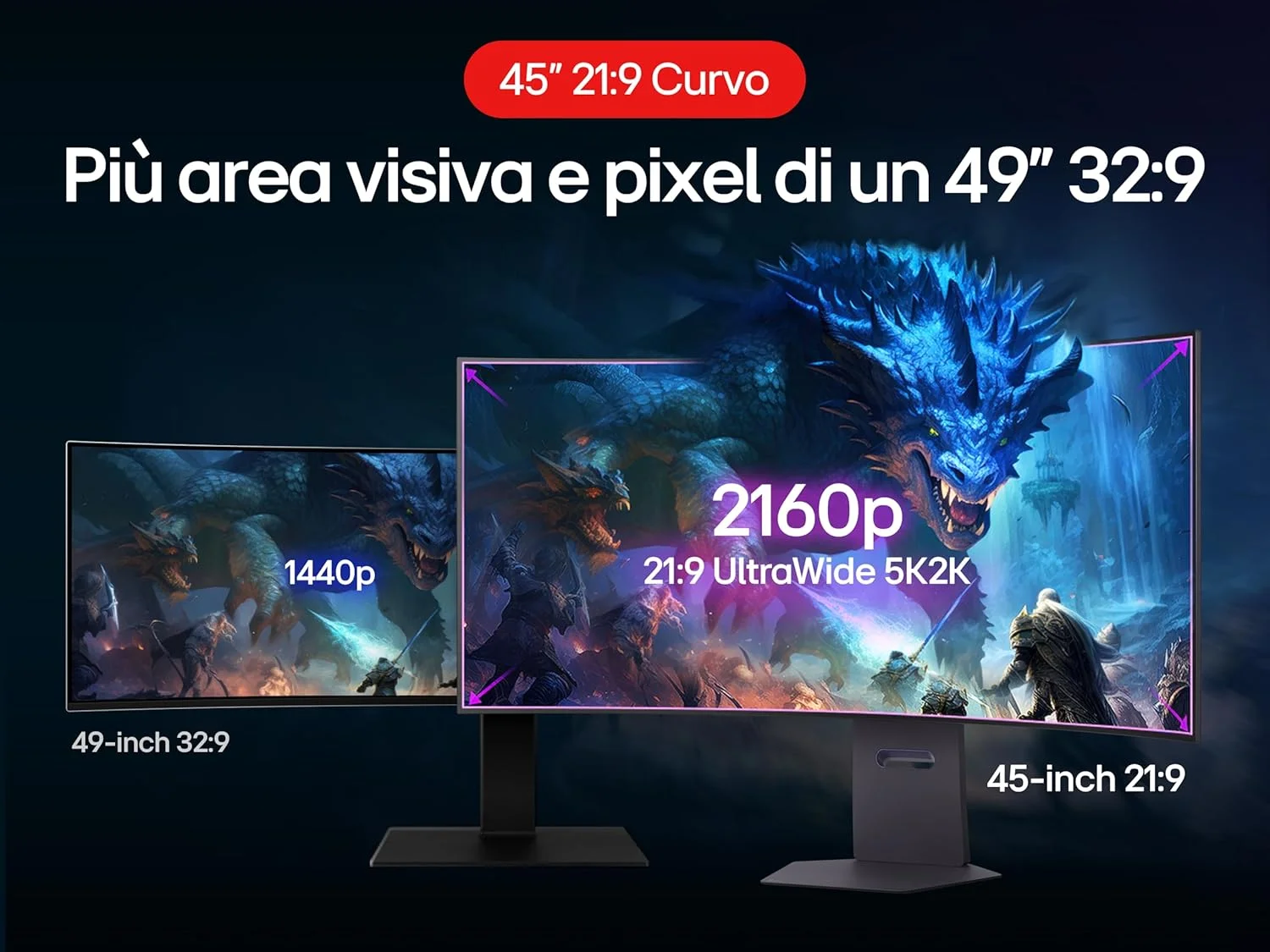 مانیتور گیمینگ 45 اینچی LG Ultragear™ 45GX950A-B - پنل OLED با رزولوشن WUHD (5120 x 2160)، زمان پاسخگویی 0.03 میلیثانیه، نرخ تازهسازی 165 هرتز، DisplayHDR™400 True Black، پوشش 98.5% DCI-P3 (CIE1976)، FreeSync Premium Pro، سازگار با G-Sync مانیتور گیمینگ 45 اینچی LG Ultragear™ 45GX950A-B - پنل OLED با رزولوشن WUHD (5120 x 2160)، زمان پاسخگویی 0.03 میلیثانیه، نرخ تازهسازی 165 هرتز، DisplayHDR™400 True Black، پوشش 98.5% DCI-P3 (CIE1976)، FreeSync Premium Pro، سازگار با G-Sync