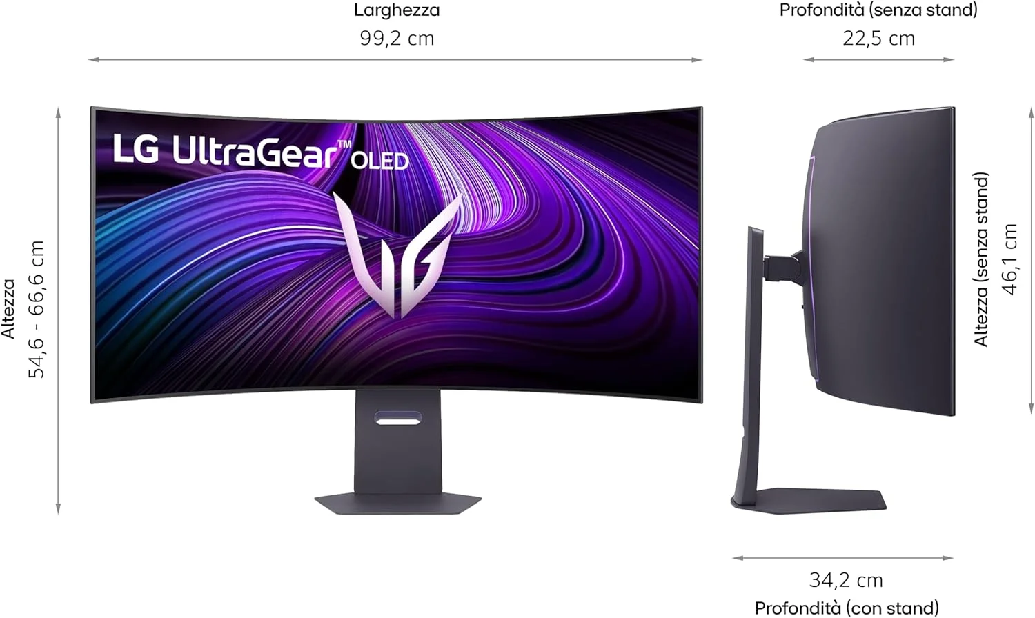 مانیتور گیمینگ 45 اینچی LG Ultragear™ 45GX950A-B - پنل OLED با رزولوشن WUHD (5120 x 2160)، زمان پاسخگویی 0.03 میلیثانیه، نرخ تازهسازی 165 هرتز، DisplayHDR™400 True Black، پوشش 98.5% DCI-P3 (CIE1976)، FreeSync Premium Pro، سازگار با G-Sync مانیتور گیمینگ 45 اینچی LG Ultragear™ 45GX950A-B - پنل OLED با رزولوشن WUHD (5120 x 2160)، زمان پاسخگویی 0.03 میلیثانیه، نرخ تازهسازی 165 هرتز، DisplayHDR™400 True Black، پوشش 98.5% DCI-P3 (CIE1976)، FreeSync Premium Pro، سازگار با G-Sync