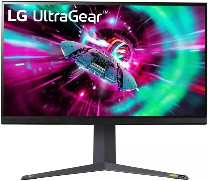 مانیتور گیمینگ 32 اینچ ال جی الکترونیکس مدل 32GR93U-B.AEU Ultragear™ UWQHD، 3840 x 2160، 16:9، 1 میلی‌ثانیه GtG، 144 هرتز، DCI-P3 95%، HDR10، سازگار با NVIDIA® G-SYNC®، AMD FreeSync™ Premium مشکی