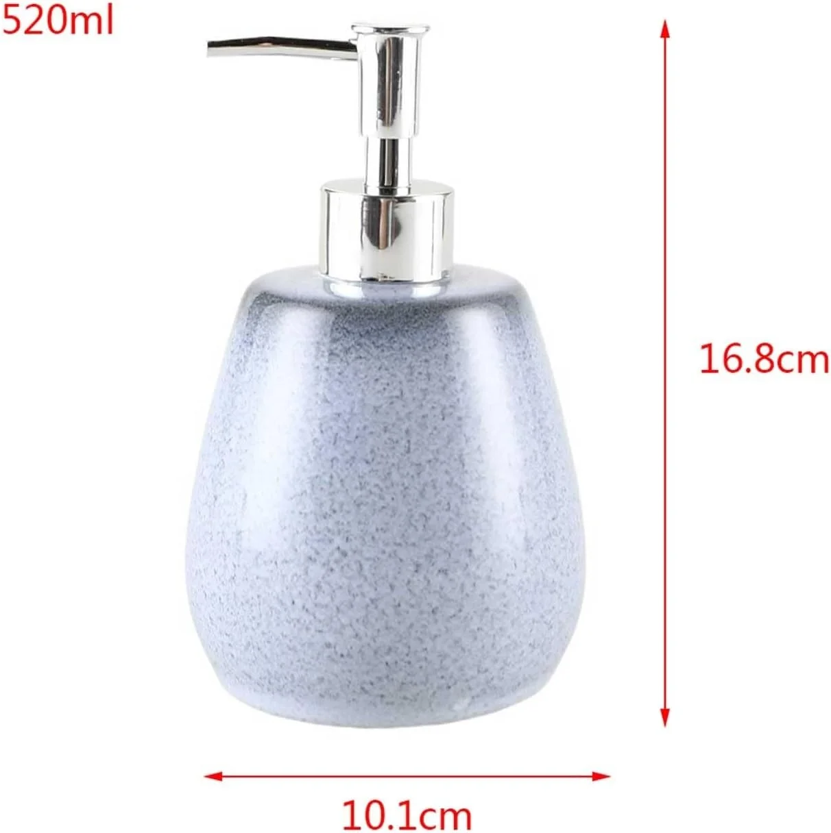 جامایع دستشویی JUNCHENG1008 با ظرفیت بزرگ 520 میلی لیتر، جنس سرامیک، رنگ خاکستری و سفید، جامایع ظرفشویی کوره ای مناسب برای حمام، آشپزخانه و سرویس بهداشتی