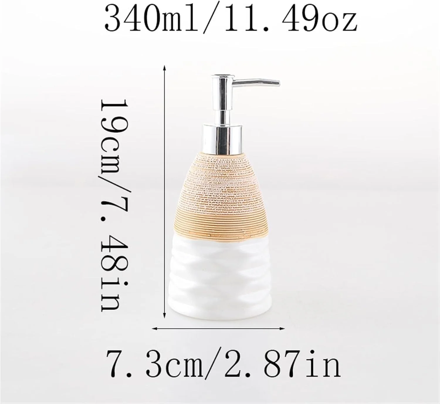 جامایع ظرفشویی آشپزخانه، جامایع دستشویی، پمپ صابون برجسته برس خورده، بطری صابون سرامیکی برای آشپزخانه، حمام و دستشویی