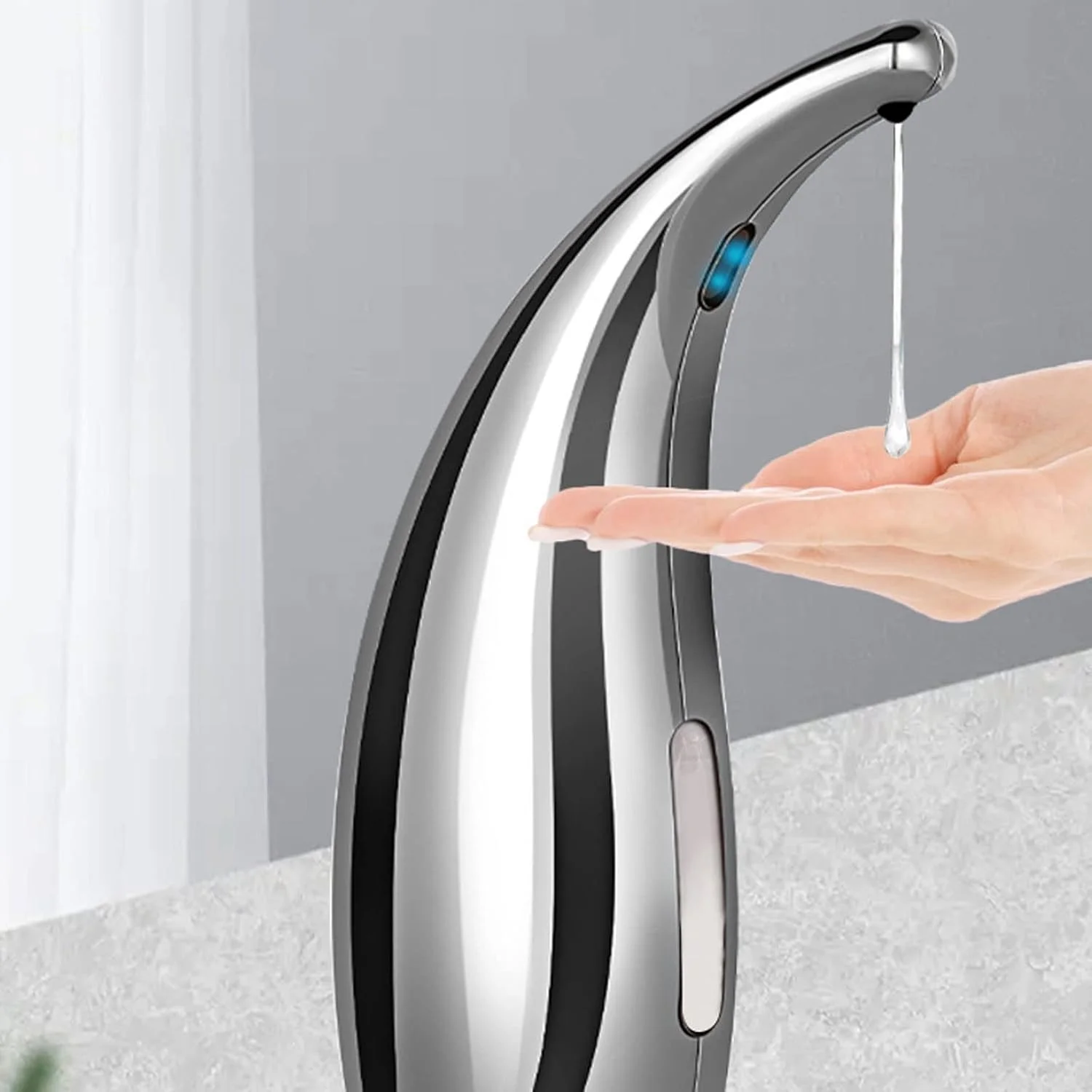 جامایع دستشویی اتوماتیک KRSIAXG، جامایع صابون برقی با حسگر بدون لمس، مناسب آشپزخانه، مایع ظرفشویی، جامایع دست اتوماتیک برای حمام