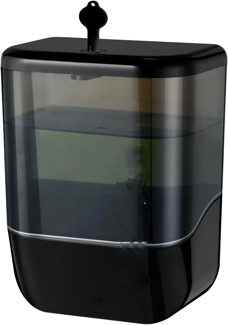 جامایع دستشویی اتوماتیک بدون لمس KRSIAXG مناسب آشپزخانه، حمام، بیمارستان، هتل و رستوران، طراحی جمع و جور، مشکی