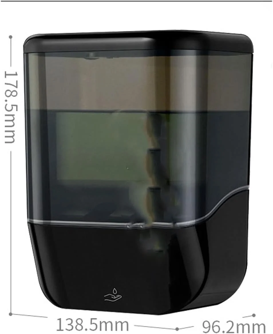 جامایع دستشویی اتوماتیک بدون لمس KRSIAXG مناسب آشپزخانه، حمام، بیمارستان، هتل و رستوران، طراحی جمع و جور، مشکی