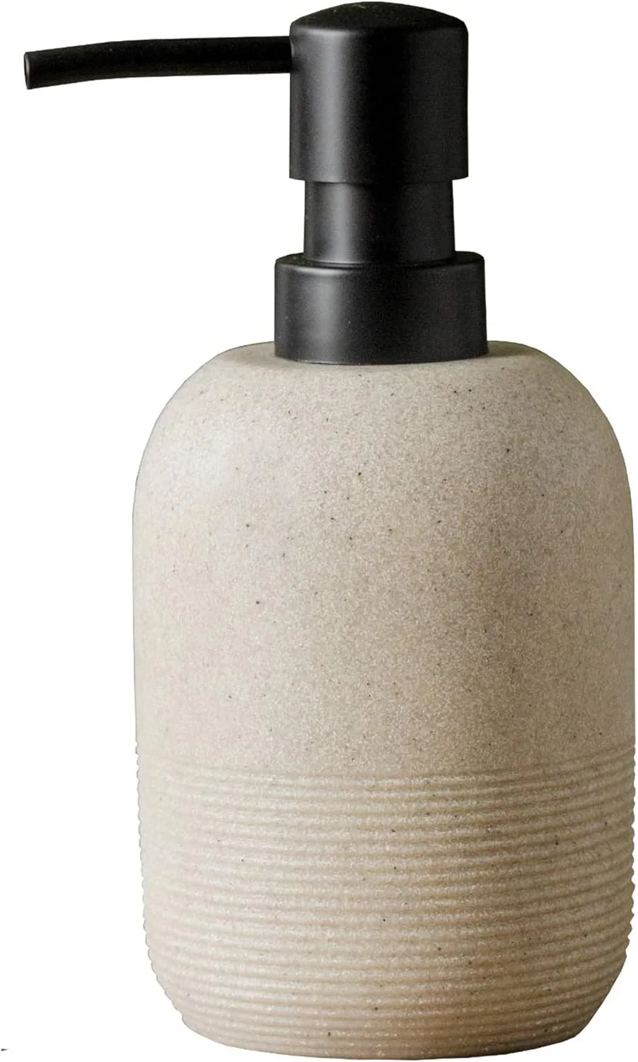 مایع ریز صابون MAKINGTEC، مایع ریز مشکی مات برای صابون دست و لوسیون مناسب برای روی میز حمام، مایع ریز صابون مدرن برای سینک آشپزخانه - 315 میلی لیتر (بژ)