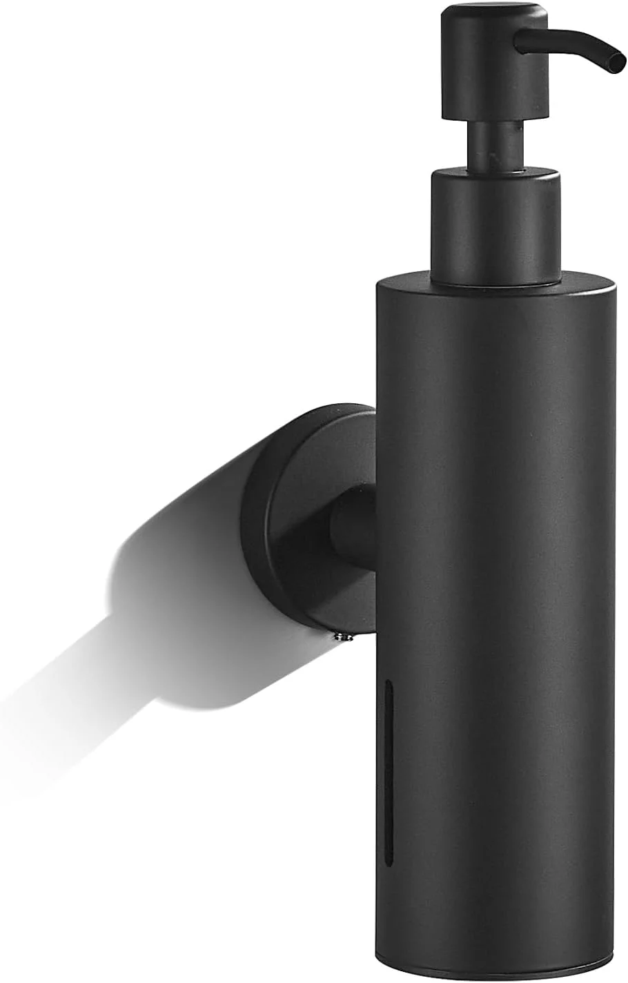 جامایع دیواری NALACAL، قابل شارژ مجدد برای دوش با پمپ استیل ضد زنگ و پوشش ضد خوردگی - مشکی برای سینک ظرفشویی آشپزخانه حمام