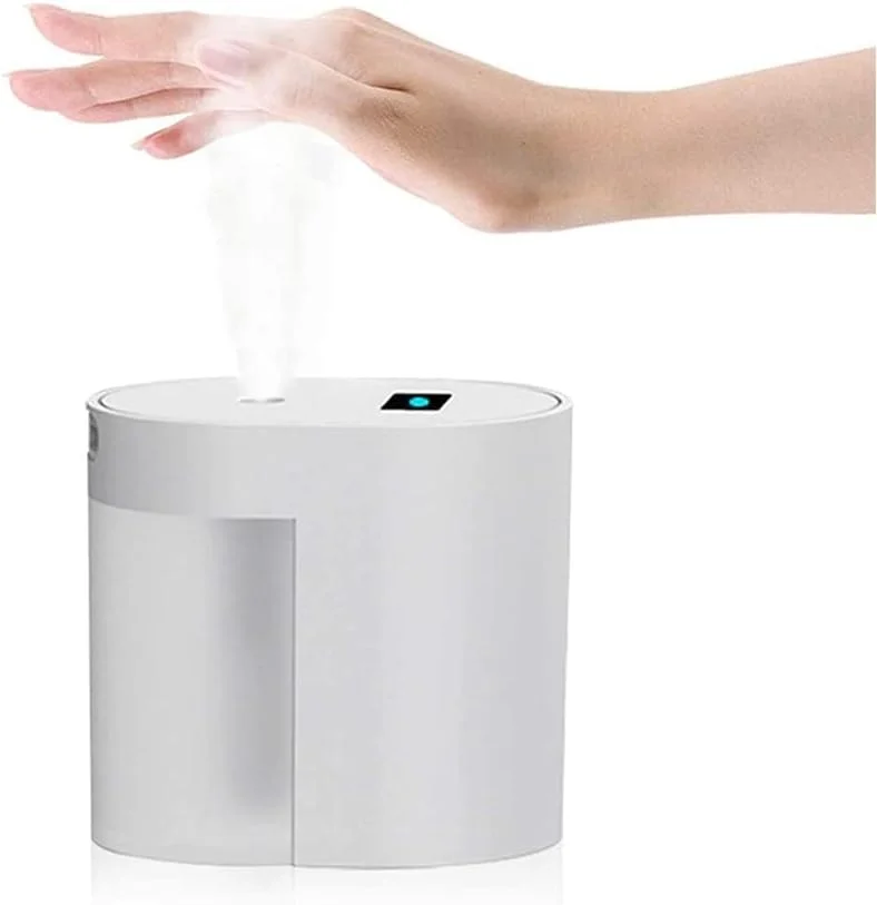 دستگاه ضدعفونی کننده دست اتوماتیک NALACAL، دستگاه ضدعفونی کننده الکلی بدون لمس، دستگاه استریل کننده کوچک قابل حمل 360 درجه با قابلیت شارژ USB مناسب برای خانه، آشپزخانه، حمام، دفتر