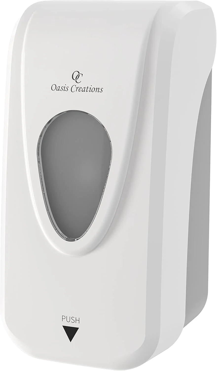 جا صابونی و ضدعفونی کننده دستی دستی Oasis Creations، مایع یا ژل، جا صابونی دیواری، 1000 میلی لیتر / 33 اونس. تجاری یا مسکونی - سفید