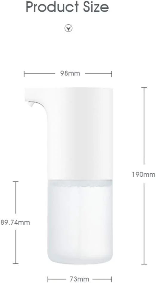 پیاولینگ، دستگاه پخش صابون حمام، دستگاه پخش صابون اتوماتیک با حسگر القایی، دستگاه پخش صابون فوم ساز مادون قرمز، دستگاه شستشوی دست فوم ساز IPX4 برای حمام آشپزخانه، دستگاه پخش صابون قابل شارژ