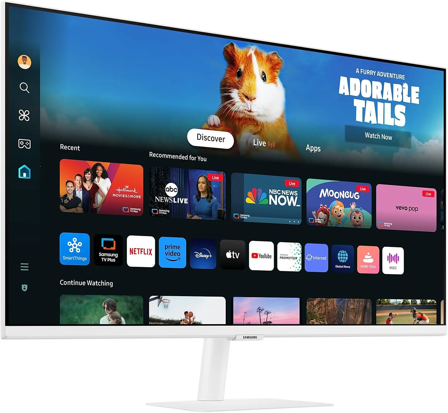 مانیتور هوشمند سامسونگ M5 2024 سایز 32 اینچ VA FHD (1,920 x 1,080) مدل M50D صفحه نمایش هوشمند با اسپیکر، HDMI، Wifi، بلوتوث، سفید | LS32DM501EMXUE مانیتور هوشمند سامسونگ M5 2024 سایز 32 اینچ VA FHD (1,920 x 1,080) مدل M50D صفحه نمایش هوشمند با اسپیکر، HDMI، Wifi، بلوتوث، سفید | LS32DM501EMXUE
