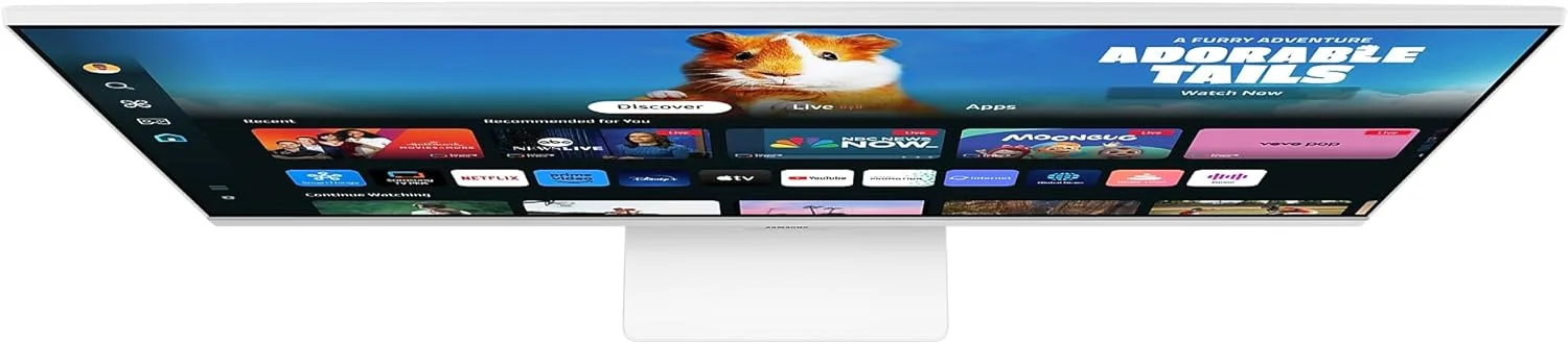 مانیتور هوشمند سامسونگ M5 2024 سایز 32 اینچ VA FHD (1,920 x 1,080) مدل M50D صفحه نمایش هوشمند با اسپیکر، HDMI، Wifi، بلوتوث، سفید | LS32DM501EMXUE مانیتور هوشمند سامسونگ M5 2024 سایز 32 اینچ VA FHD (1,920 x 1,080) مدل M50D صفحه نمایش هوشمند با اسپیکر، HDMI، Wifi، بلوتوث، سفید | LS32DM501EMXUE
