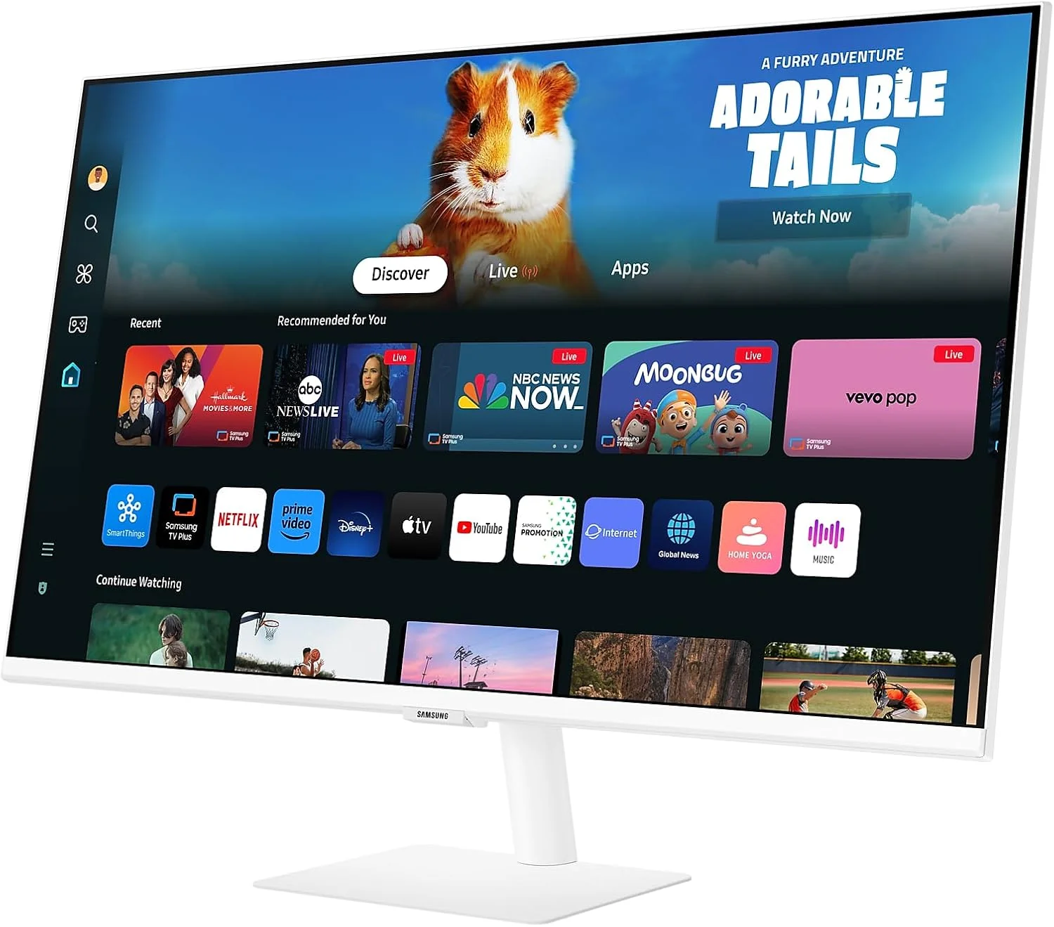 مانیتور هوشمند سامسونگ M5 2024 سایز 32 اینچ VA FHD (1,920 x 1,080) مدل M50D صفحه نمایش هوشمند با اسپیکر، HDMI، Wifi، بلوتوث، سفید | LS32DM501EMXUE مانیتور هوشمند سامسونگ M5 2024 سایز 32 اینچ VA FHD (1,920 x 1,080) مدل M50D صفحه نمایش هوشمند با اسپیکر، HDMI، Wifi، بلوتوث، سفید | LS32DM501EMXUE