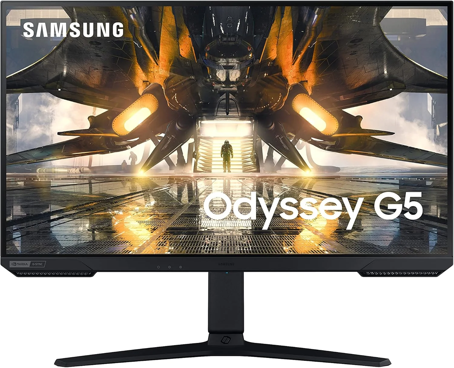 مانیتور گیمینگ 27 اینچی سامسونگ Odyssey G50A سری WQHD (2560x1440)، نرخ نوسازی 165 هرتز، زمان پاسخگویی 1 میلی‌ثانیه، پنل IPS، G-Sync، HDR10 (1 میلیارد رنگ) (LS27AG500PNXZA) (بازسازی شده)