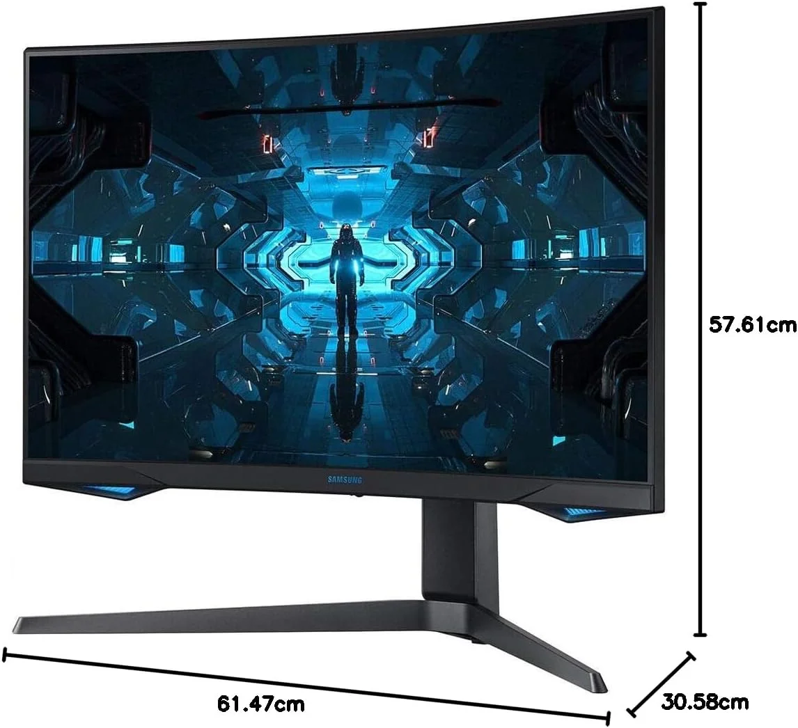 مانیتور گیمینگ 27 اینچی سامسونگ Odyssey G7 Series WQHD (2560x1440)، 240 هرتز، خمیده، 1 میلیثانیه، HDMI، G-Sync، FreeSync Premium Pro، LC27G75TQSNXZA، آبی مانیتور گیمینگ 27 اینچی سامسونگ Odyssey G7 Series WQHD (2560x1440)، 240 هرتز، خمیده، 1 میلیثانیه، HDMI، G-Sync، FreeSync Premium Pro، LC27G75TQSNXZA، آبی