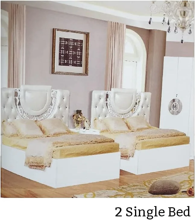 شرکت بازرگانی الامیر / اتاق خواب برای (2 نفر - 6 تکه) با طراحی و رنگ مدرن.