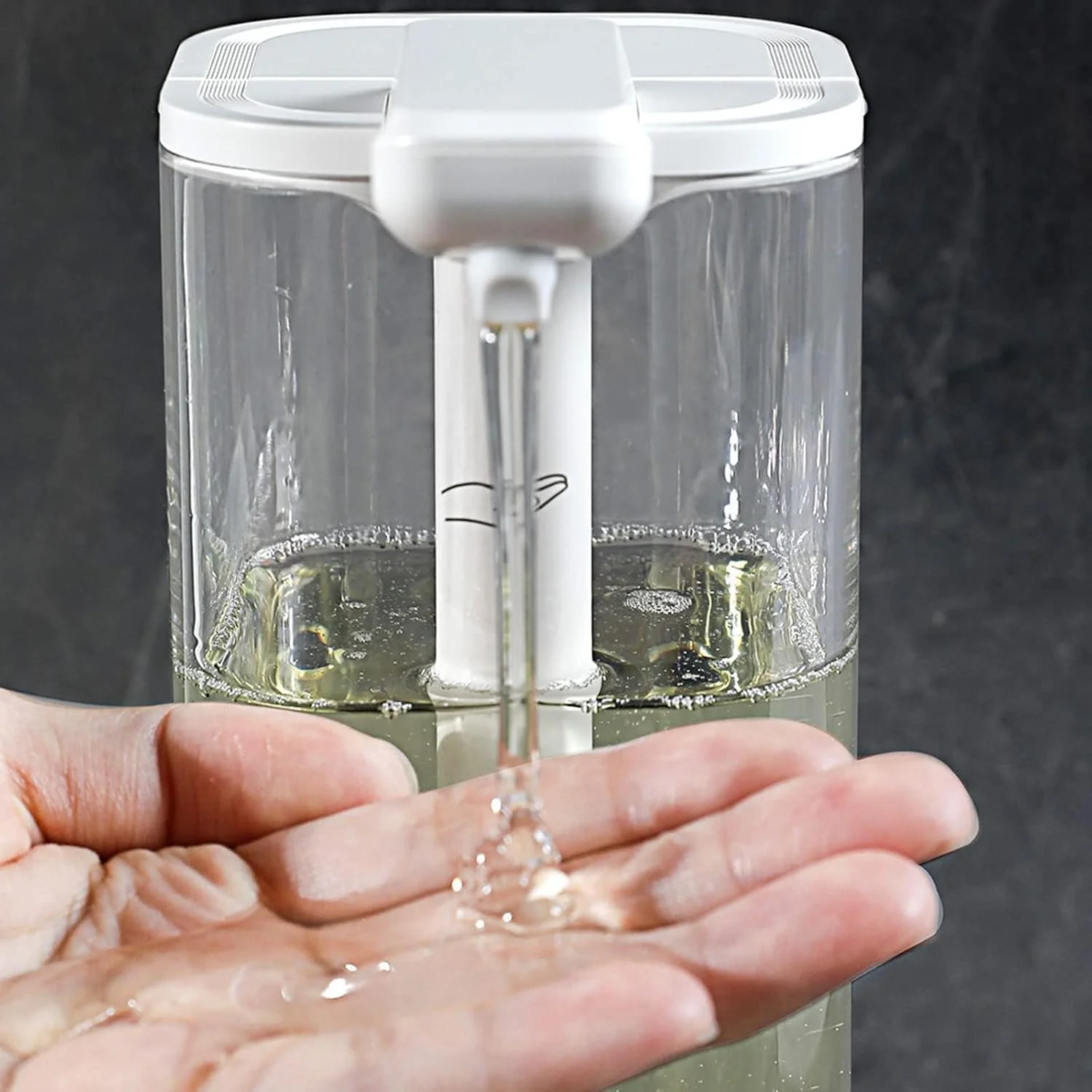 WMGSDWB جا مایع دستشویی بدون لمس 500 میلی لیتر، جا مایع اتوماتیک، جا مایع بدون تماس، جا مایع هوشمند با سنسور مایع برای آشپزخانه و حمام WMGSDWB جا مایع دستشویی بدون لمس 500 میلی لیتر، جا مایع اتوماتیک، جا مایع بدون تماس، جا مایع هوشمند با سنسور مایع برای آشپزخانه و حمام