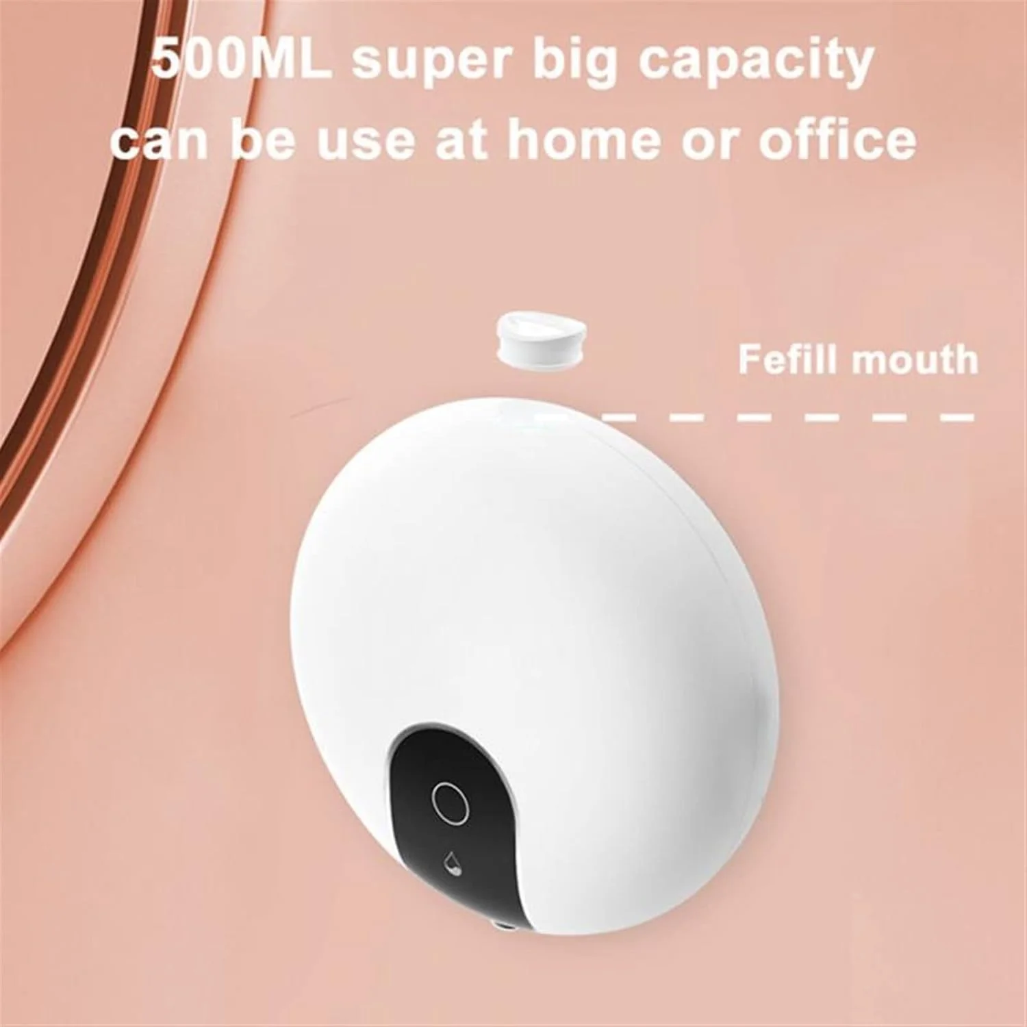 WMGSDWB جا صابونی اتوماتیک، جا صابونی القایی، جا صابونی شارژی با ظرفیت بزرگ، لوازم جانبی ماشین لباسشویی حمام