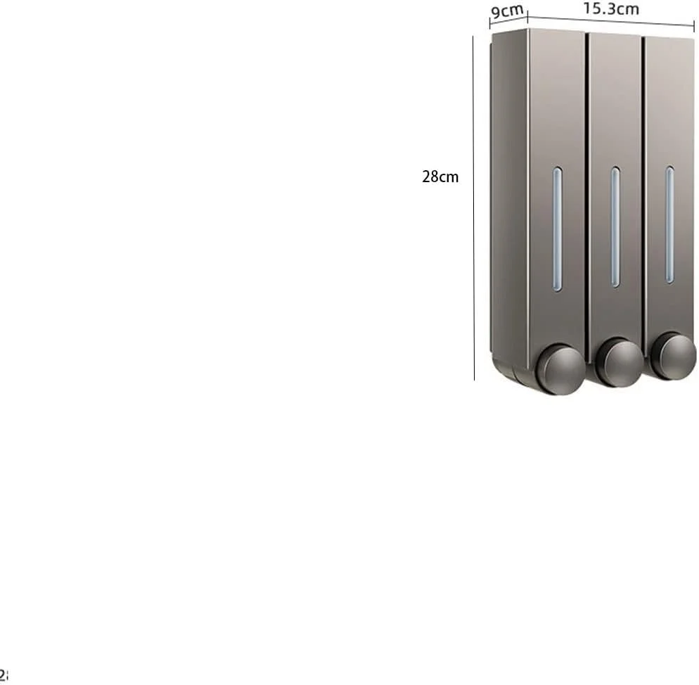 WMGSDWB جا صابونی، جا صابونی دستی دیواری مناسب هتل، آشپزخانه و حمام، جا مایع دستشویی، شامپو و ژل دوش