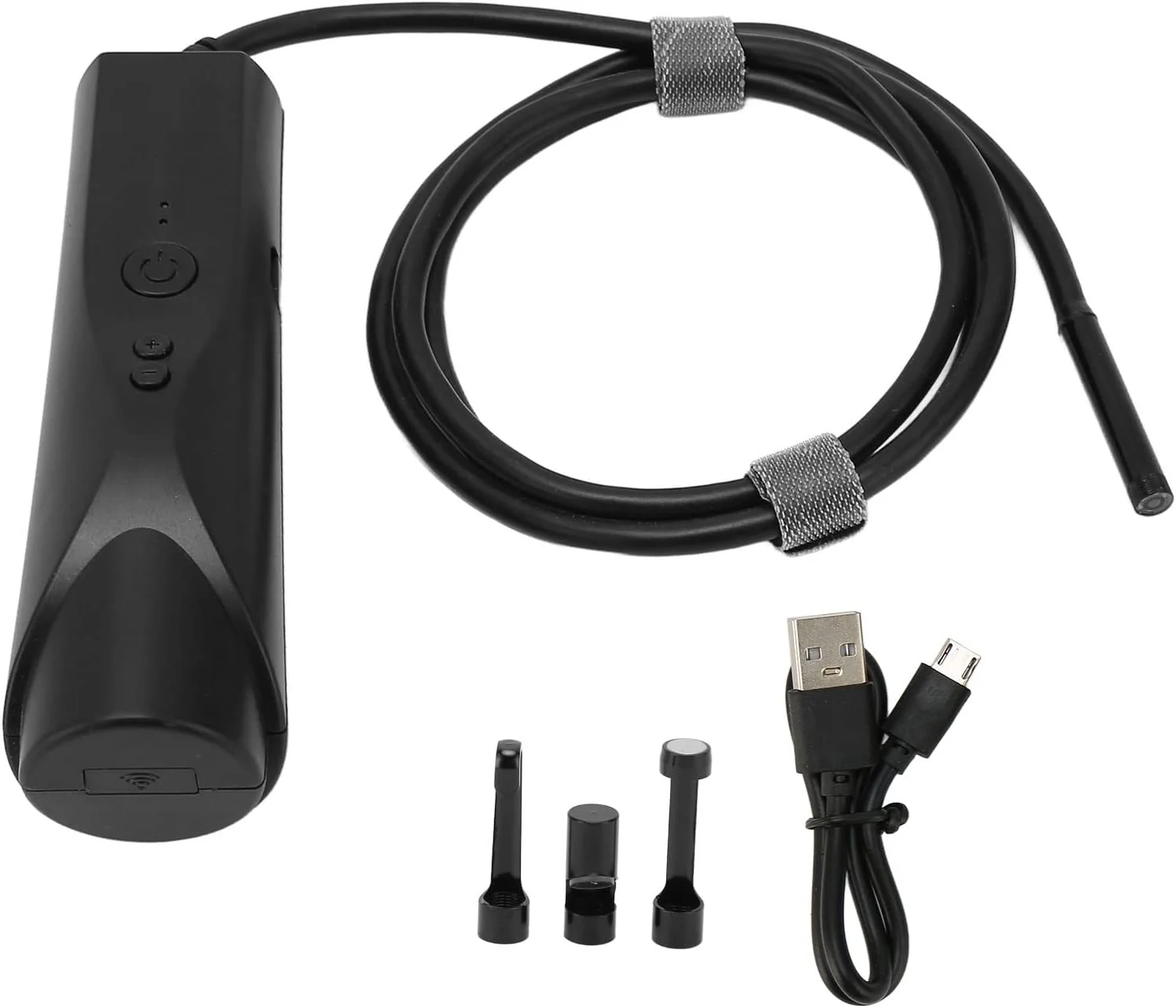 دوربین آندوسکوپی بی سیم Bewinner، بوراسکوپ وای فای 5.5 میلی متری برای بازرسی خودرو با 6 چراغ LED، دوربین آندوسکوپی بی سیم 1080P با لنز دوگانه IP67 برای خط لوله فاضلاب (1 متر) دوربین آندوسکوپی بی سیم Bewinner، بوراسکوپ وای فای 5.5 میلی متری برای بازرسی خودرو با 6 چراغ LED، دوربین آندوسکوپی بی سیم 1080P با لنز دوگانه IP67 برای خط لوله فاضلاب (1 متر)