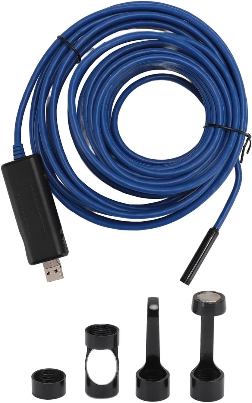 اندوسکوپ بی سیم Bewinner برای بازرسی خودرو، دوربین بازرسی HD 720P، بازرسی بوراسکوپ WiFi ضد آب IP67 با 6 LED، دوربین مارپیچ نیمه HD برای اندروید (2 متر / 6.6 فوت)