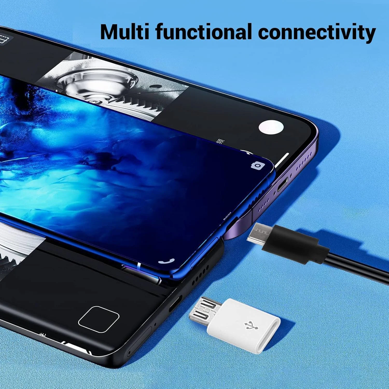 دوربین آندوسکوپی USB C Bewinner، بوراسکوپ HD 2 مگاپیکسلی، دوربین مار دیجیتال دوربین بازرسی دستی برای ساختار داخلی مکانیکی، قطر 7 میلی متر، طول 2 متر