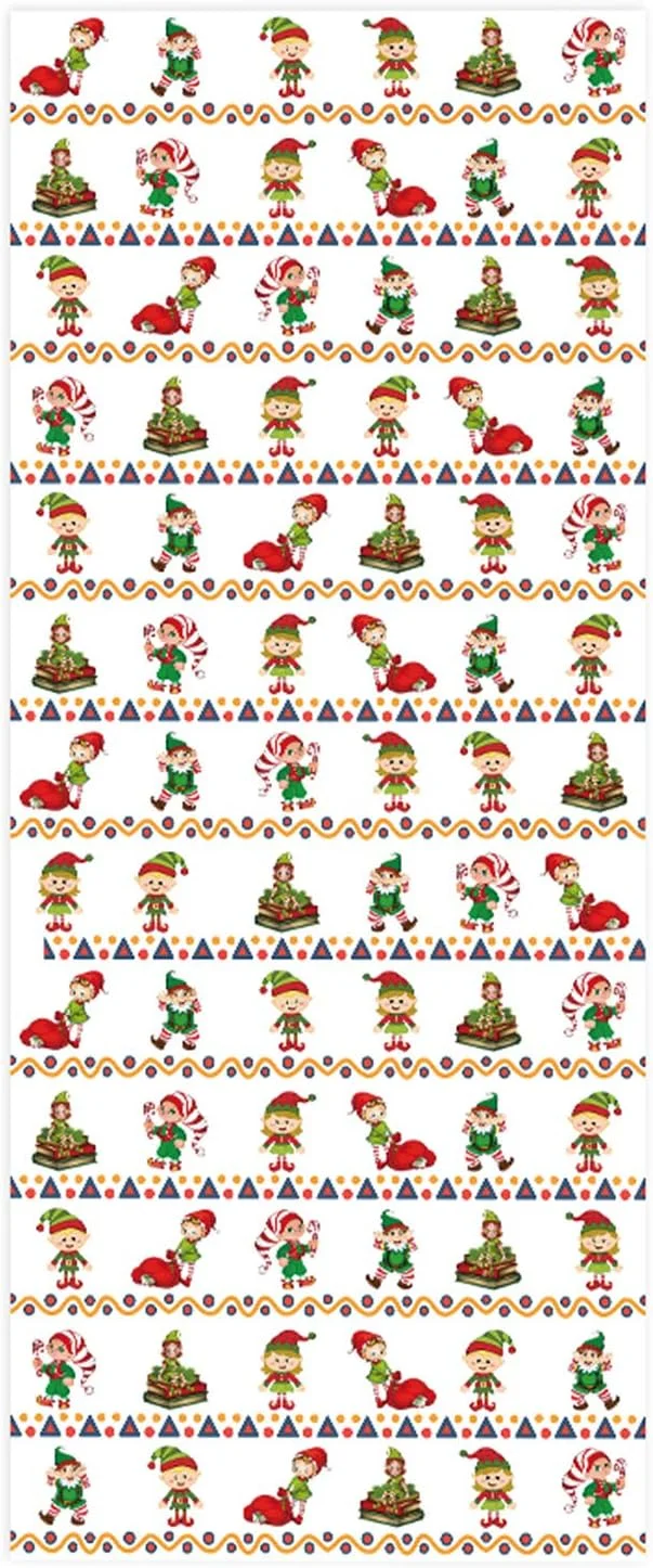 2 عدد/ست برچسب درب یخچال کودکانه کریسمس، دکور دیوارنگاره