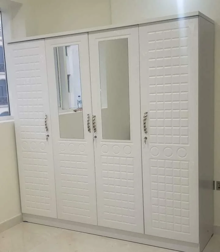 سرویس خواب دو نفره کینگ Home City Furniture به همراه میز آرایش و صندلی | تخت خواب سایز کینگ + تشک طبی، کمد 4 درب، 2 پاتختی، سرویس خواب چوبی مدرن و بادوام سرویس خواب دو نفره کینگ Home City Furniture به همراه میز آرایش و صندلی | تخت خواب سایز کینگ + تشک طبی، کمد 4 درب، 2 پاتختی، سرویس خواب چوبی مدرن و بادوام