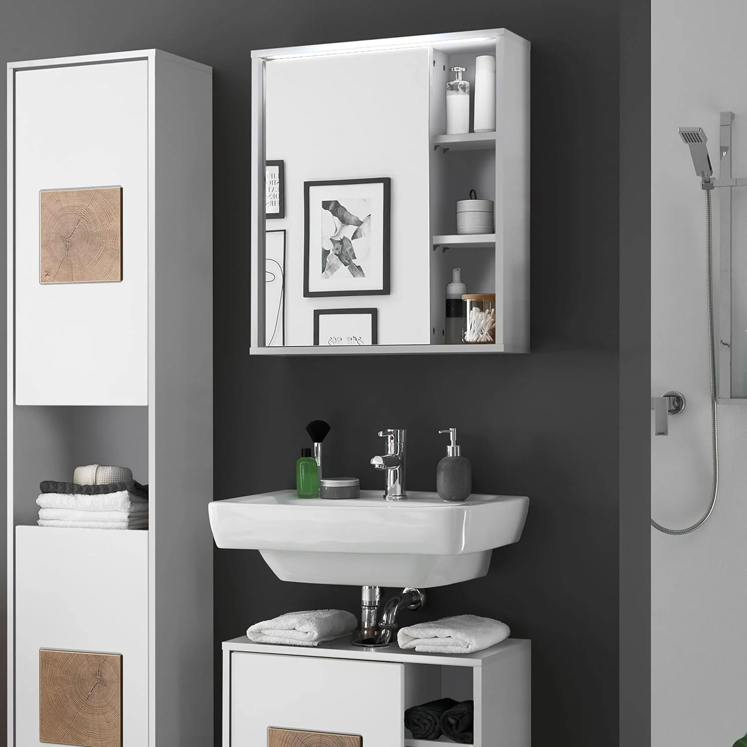 ست تختخواب شو و میز کنار تختی شیک FurniFlex Vega