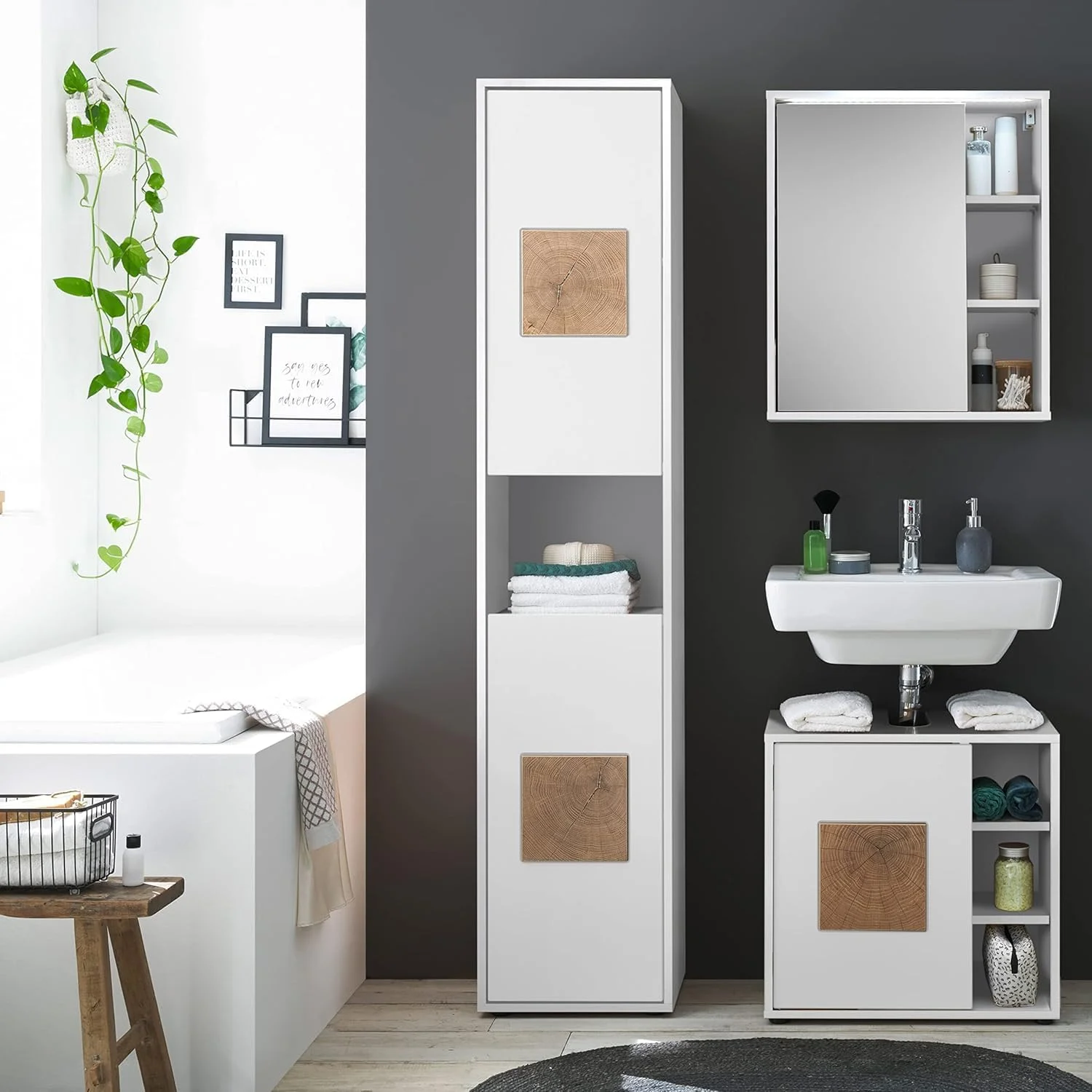 ست تختخواب شو و میز کنار تختی شیک FurniFlex Vega